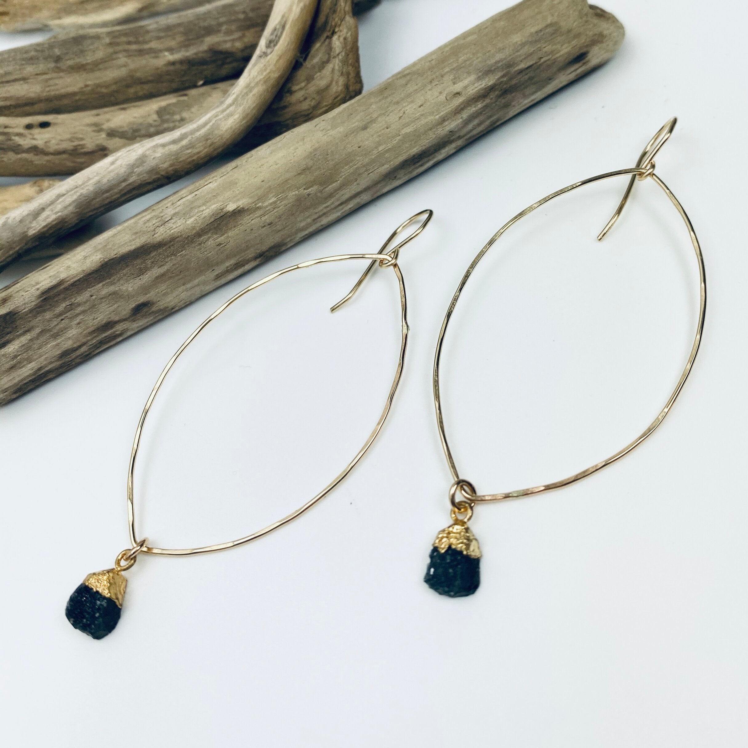 Midnight Leaves Earrings