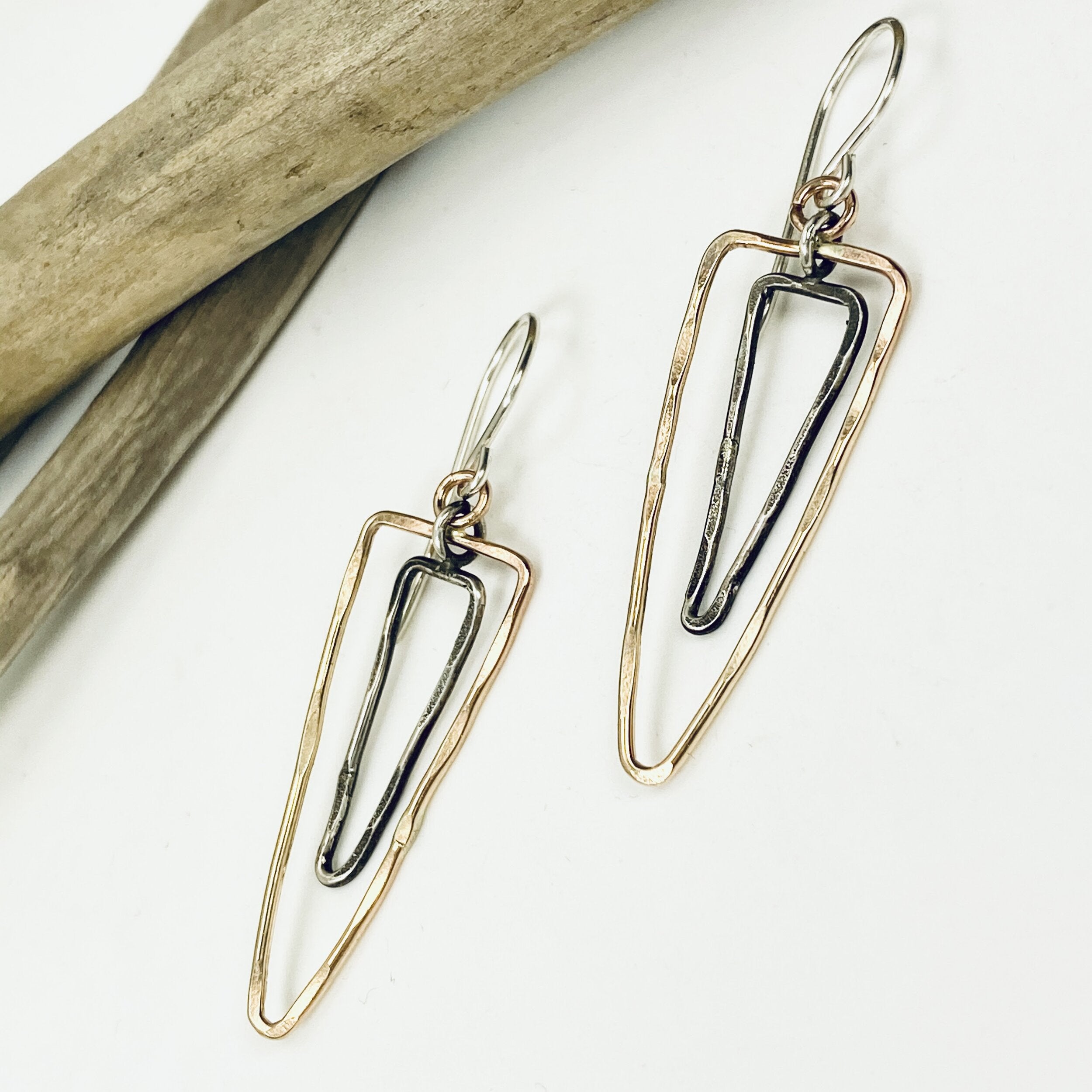 Karma Triangle Earrings