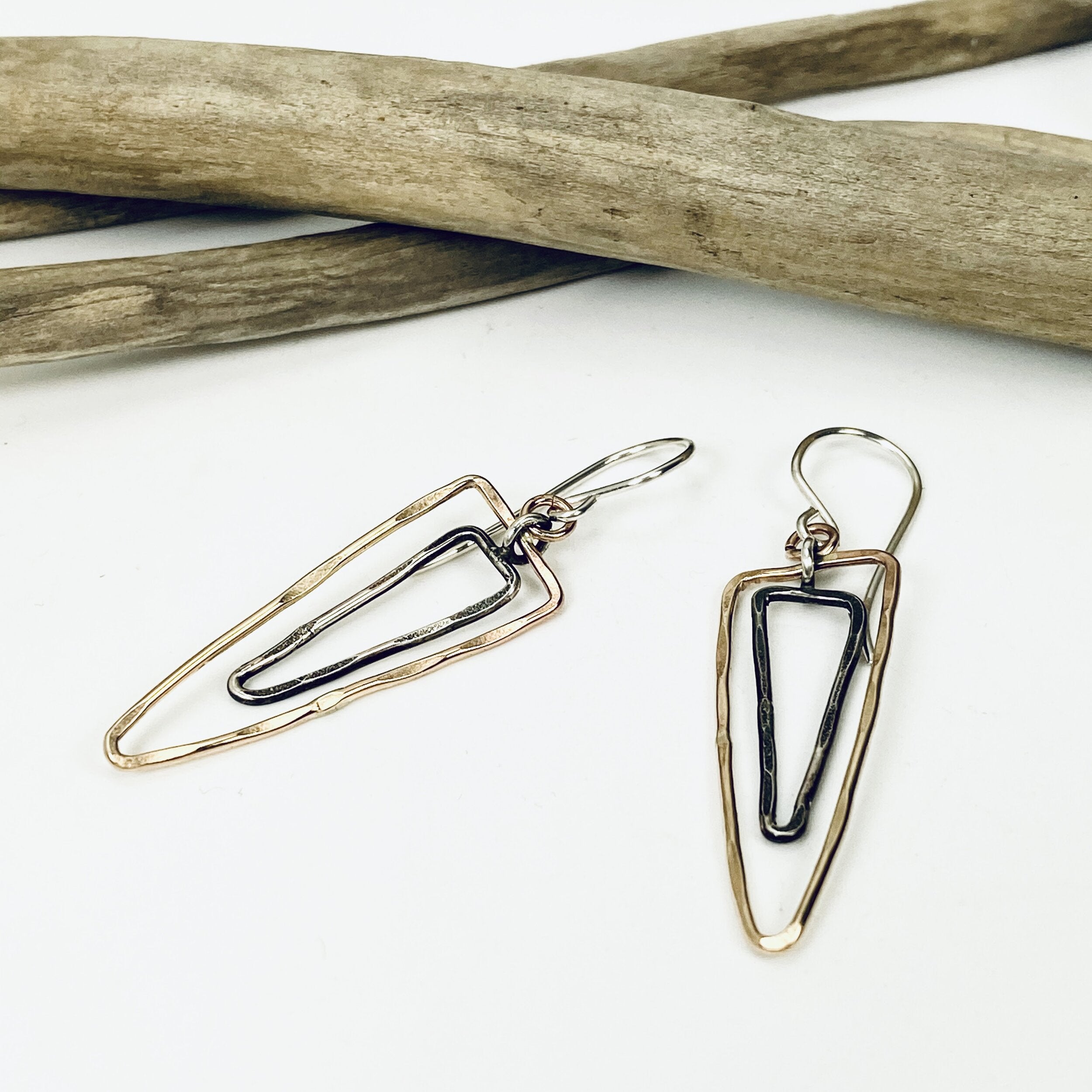 Karma Triangle Earrings