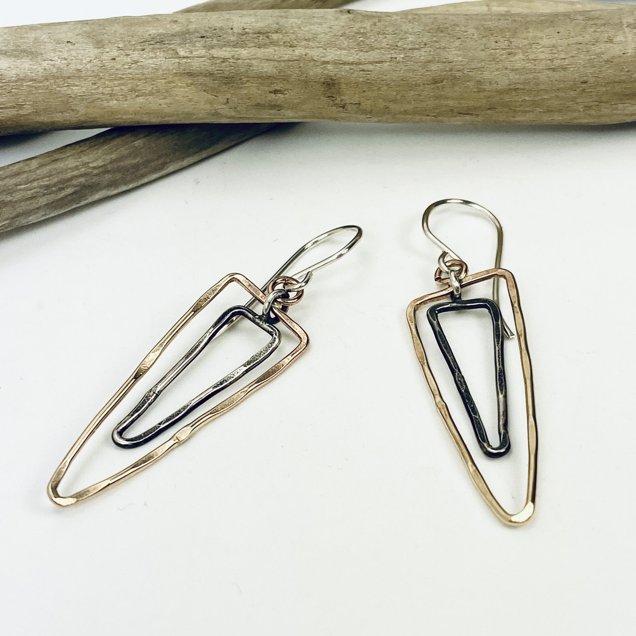 Karma Triangle Earrings