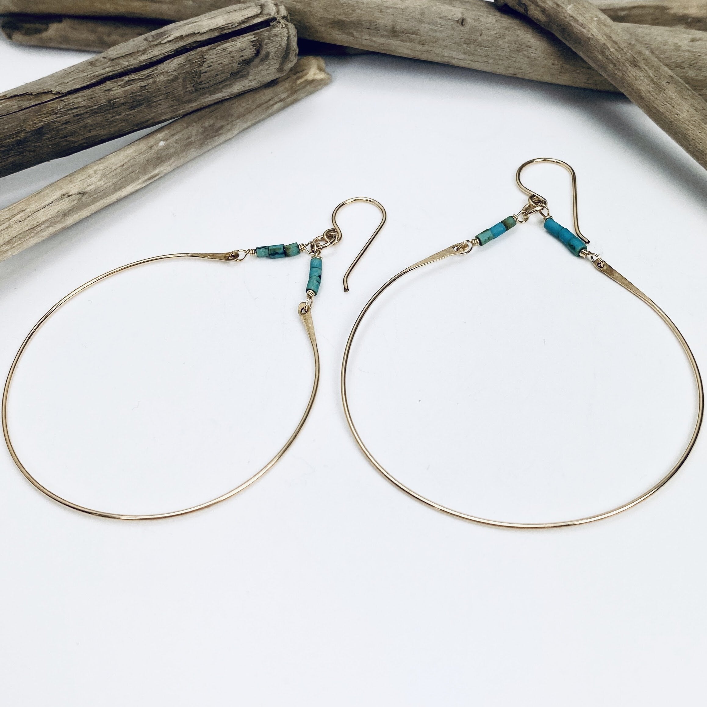 Heishi Hoop Earrings