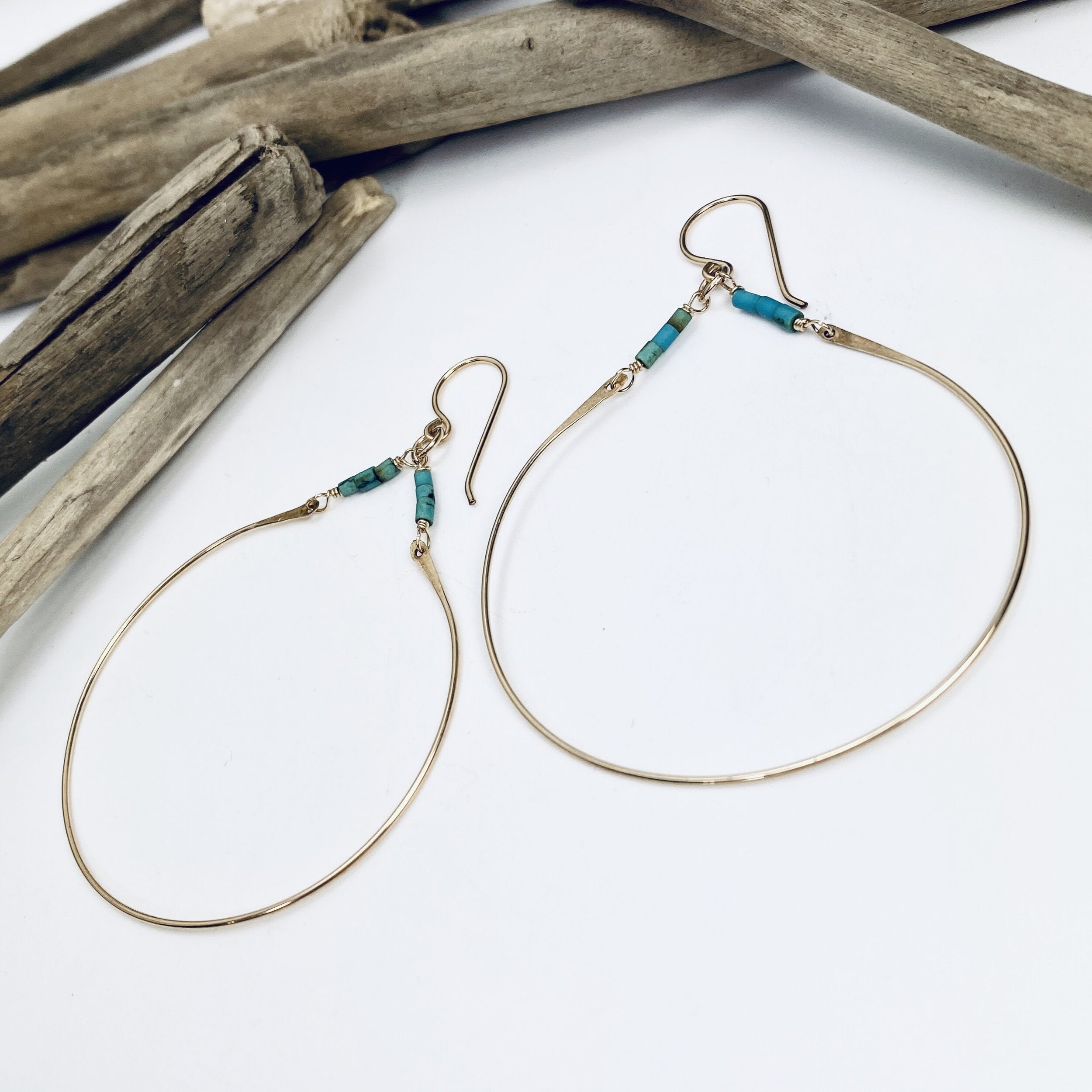 Heishi Hoop Earrings