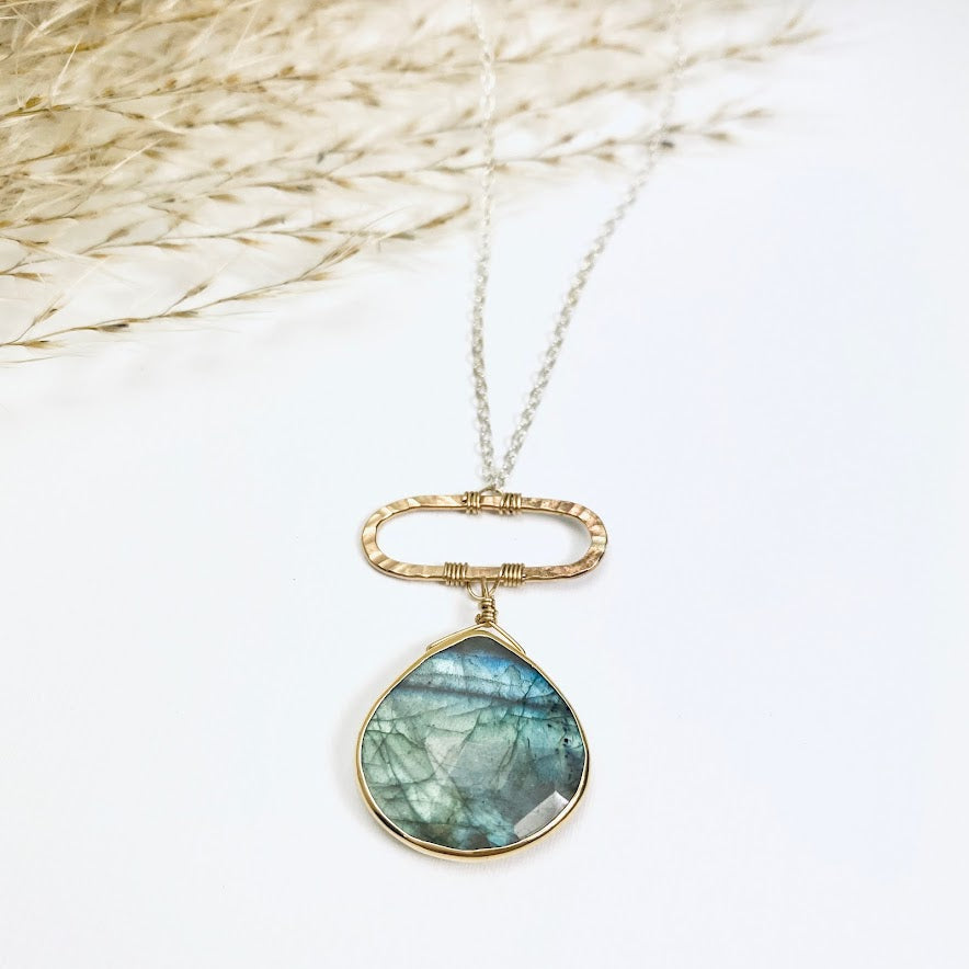 Labradorite Moonbeam Necklace
