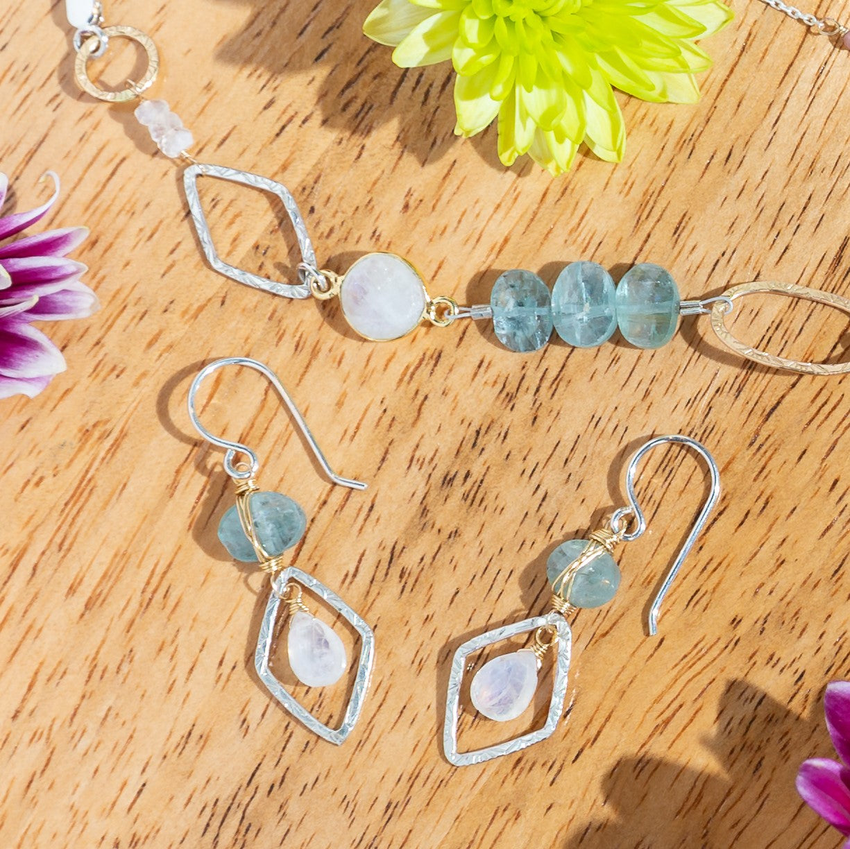 Gemstone Harmony Earrings