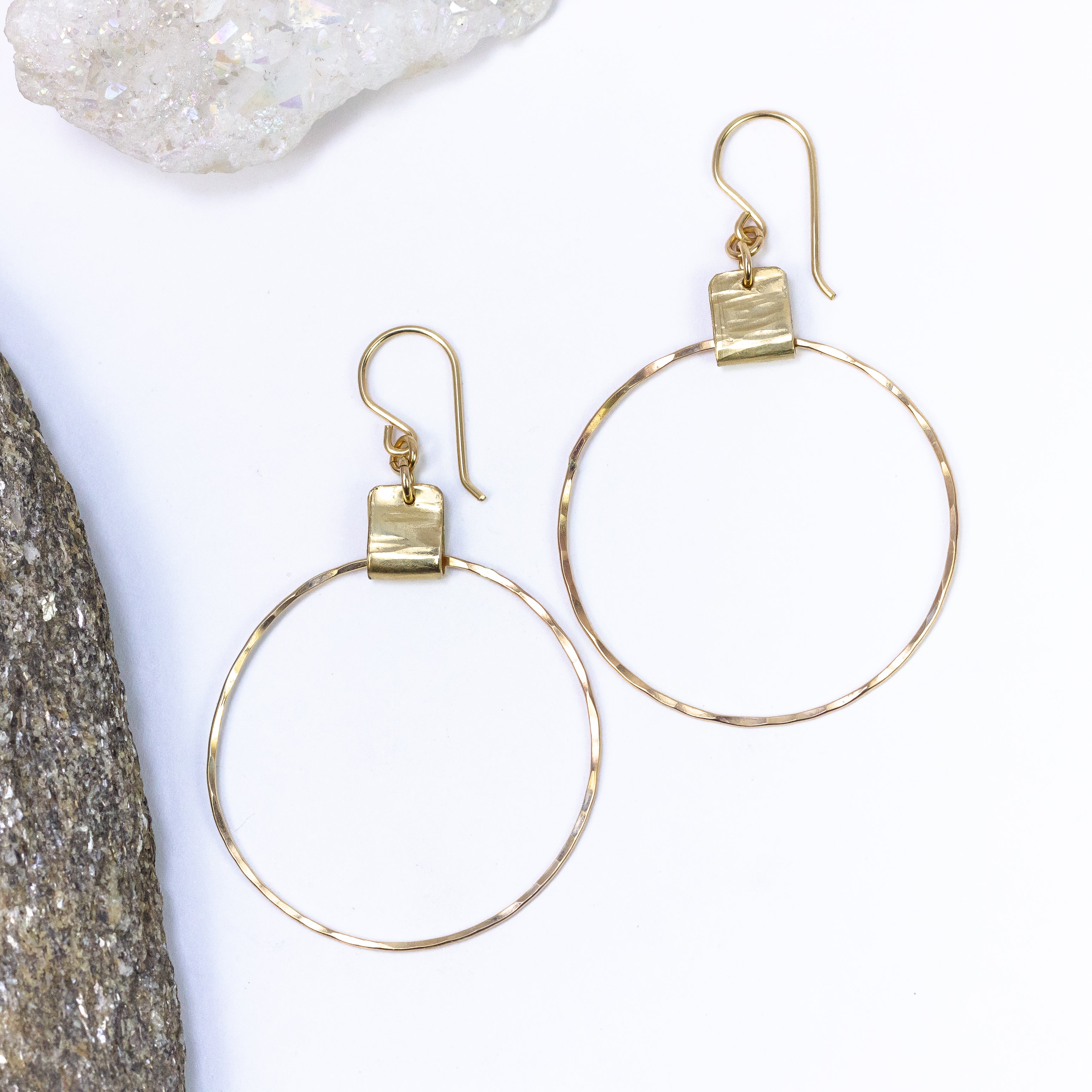 handmade gold filled hoop earrings laura j designs