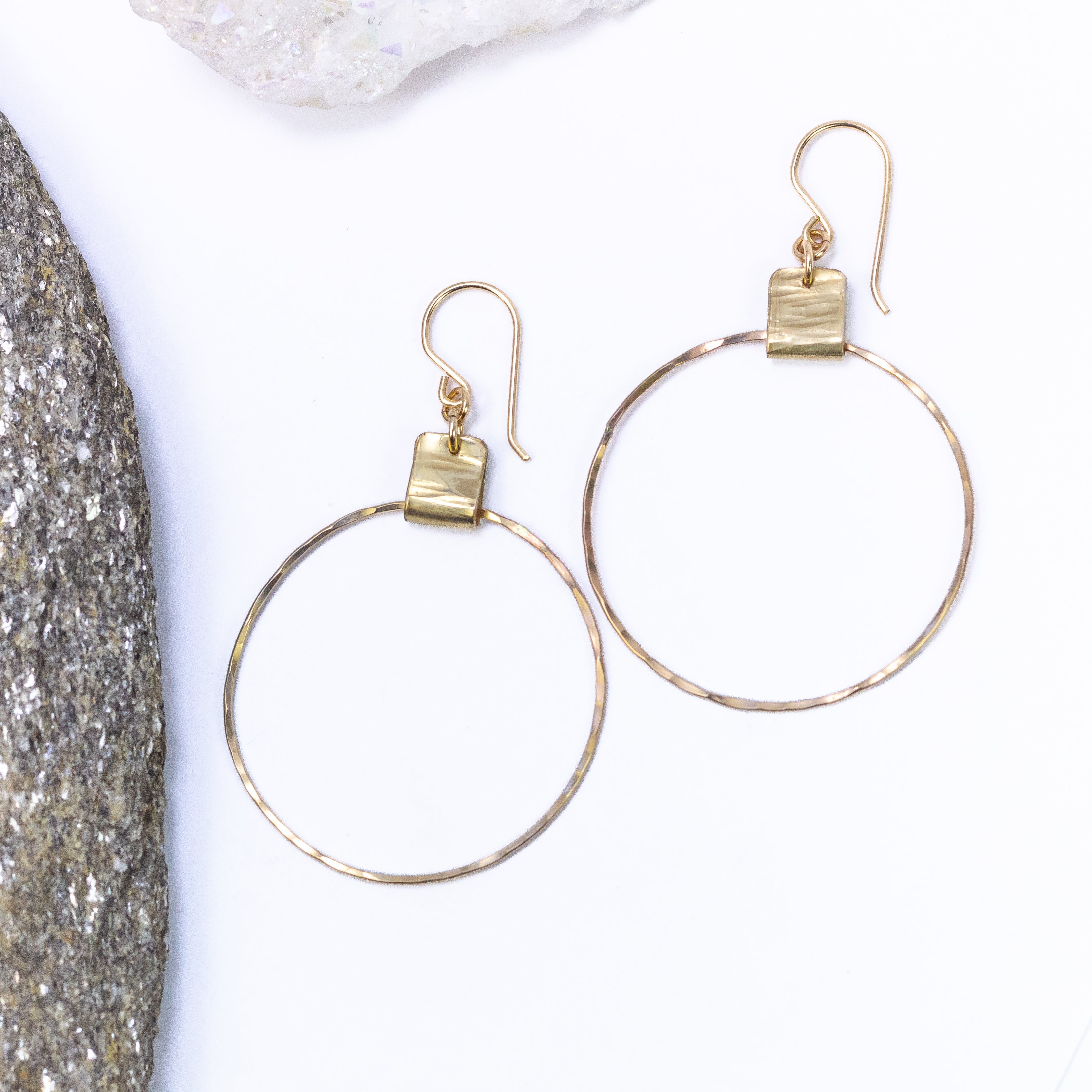 handmade gold filled hoop earrings laura j designs