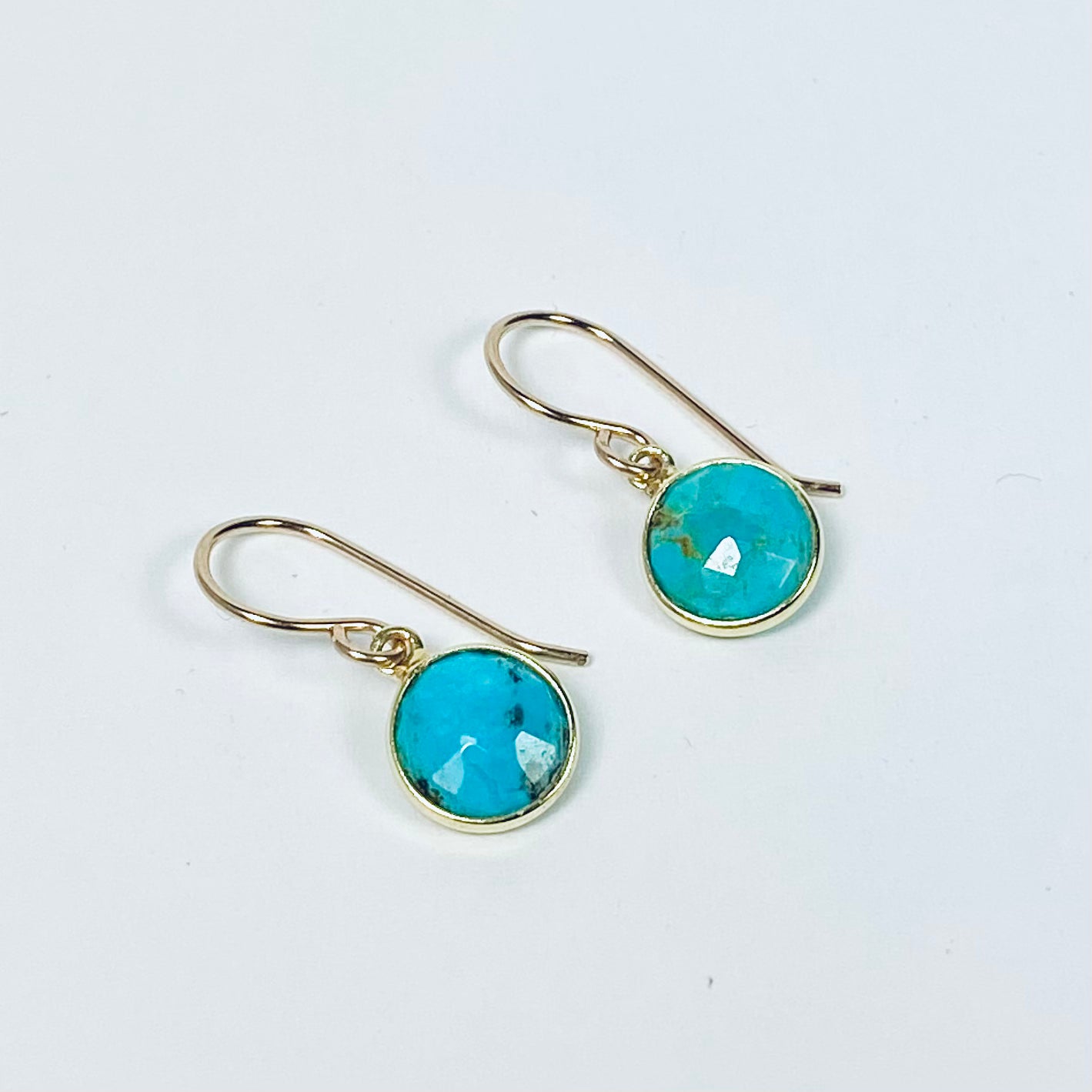 Coin Gemstone Earrings