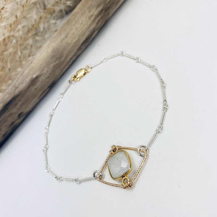 Moonstone Frame Bracelet