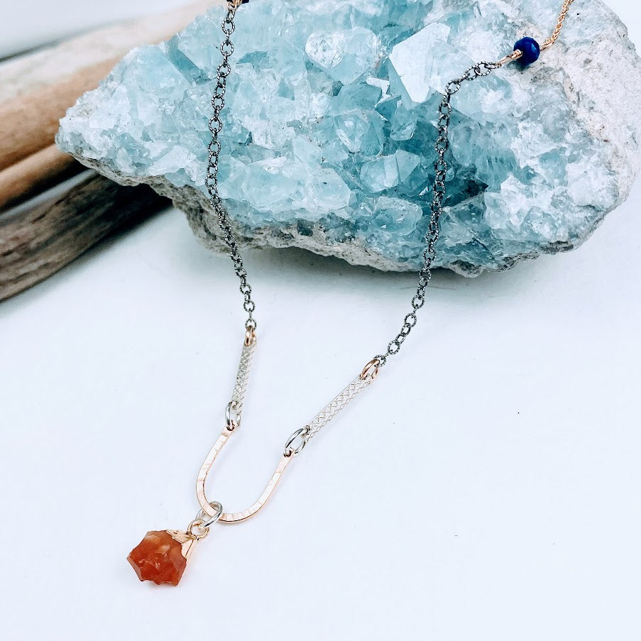 Detailed Orange Necklace