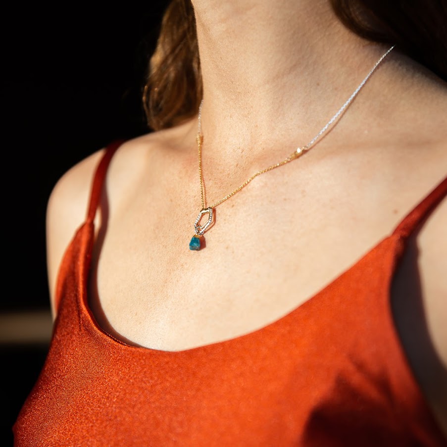 Neon Pentagon Necklace