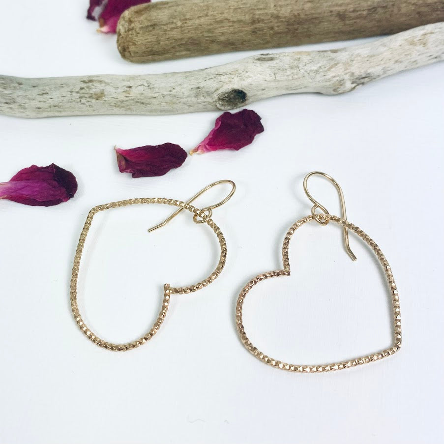 Heart Hoop Earrings