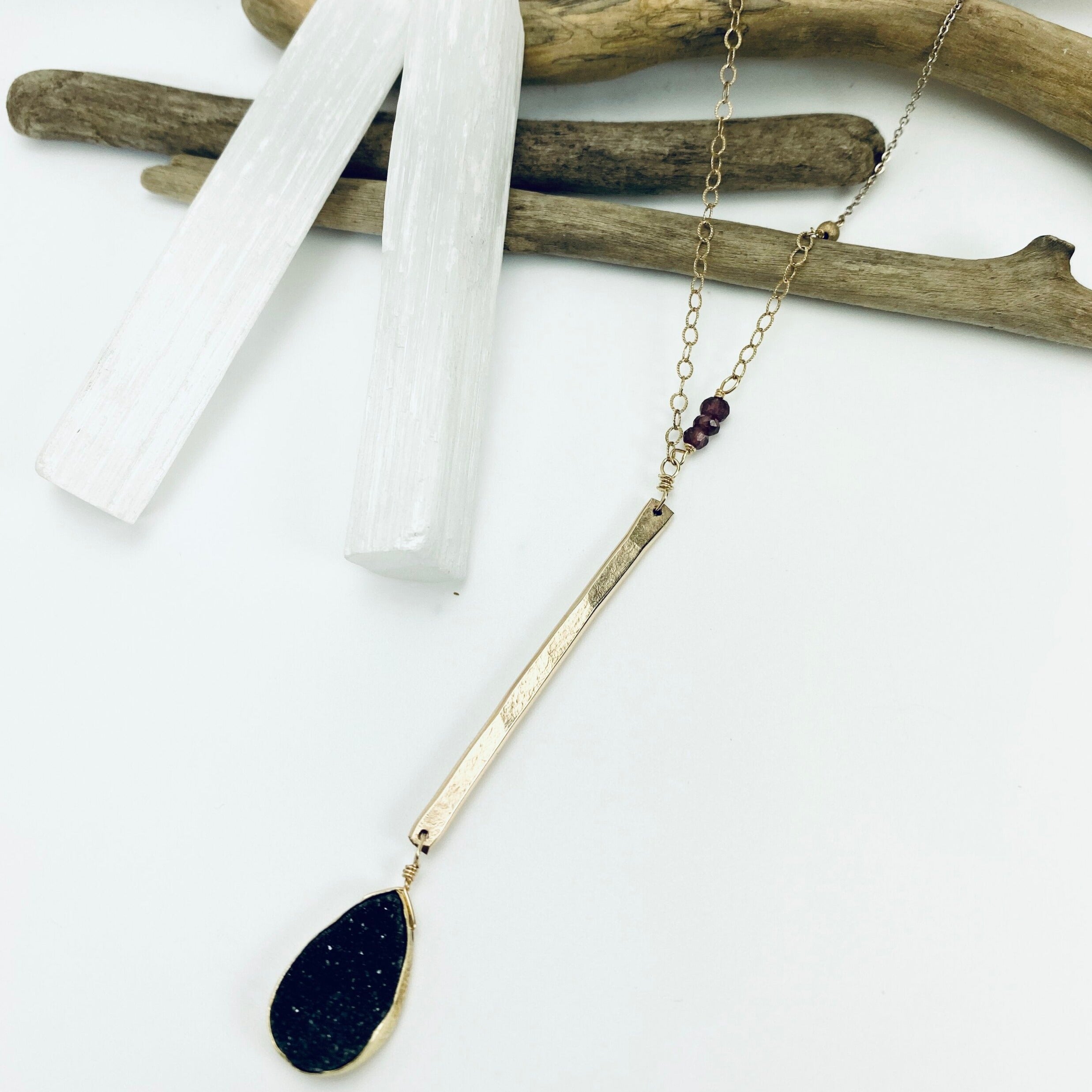Midnight Druzy Necklace