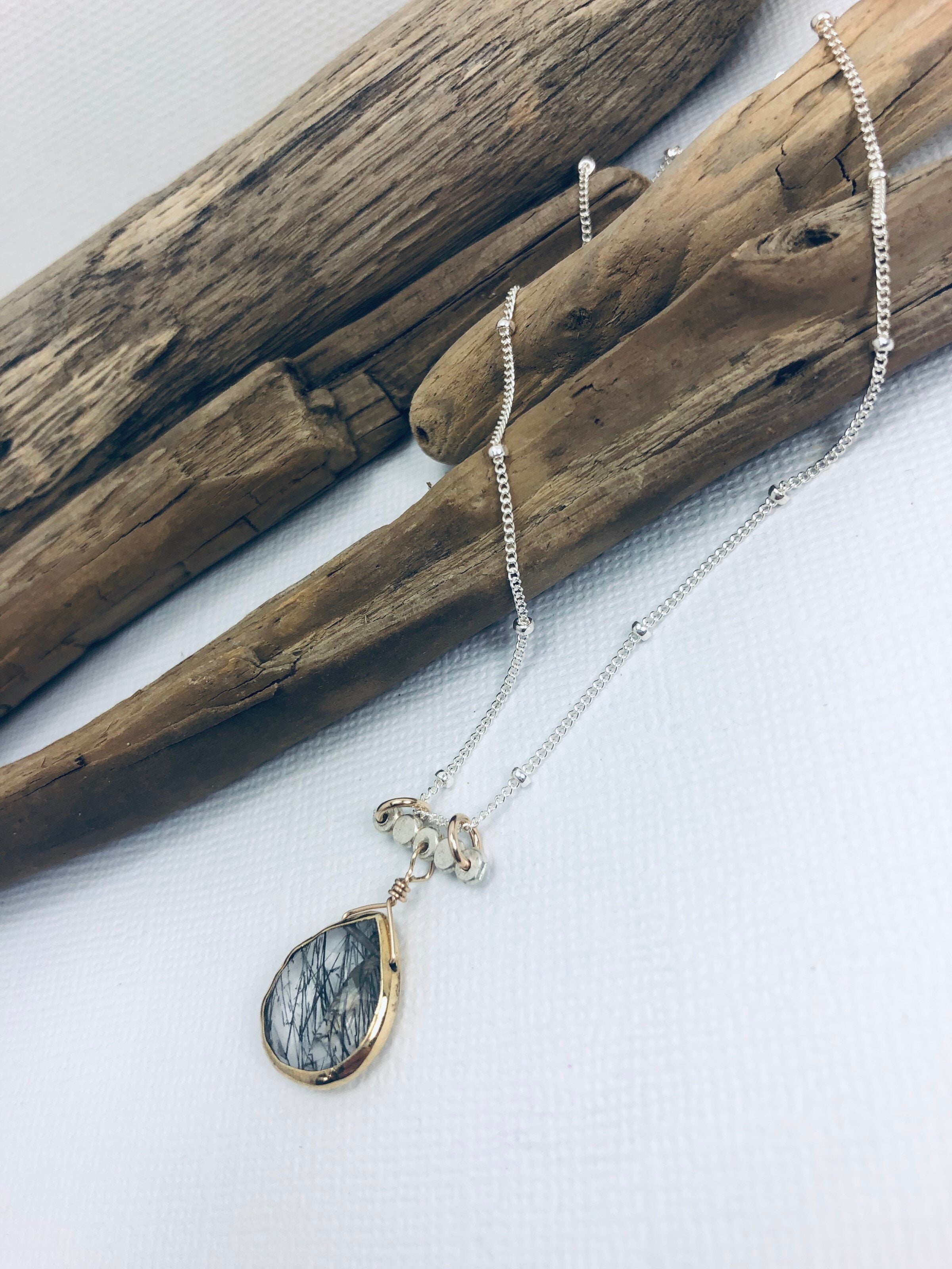 Tourmilated Quartz Minimalist Necklace