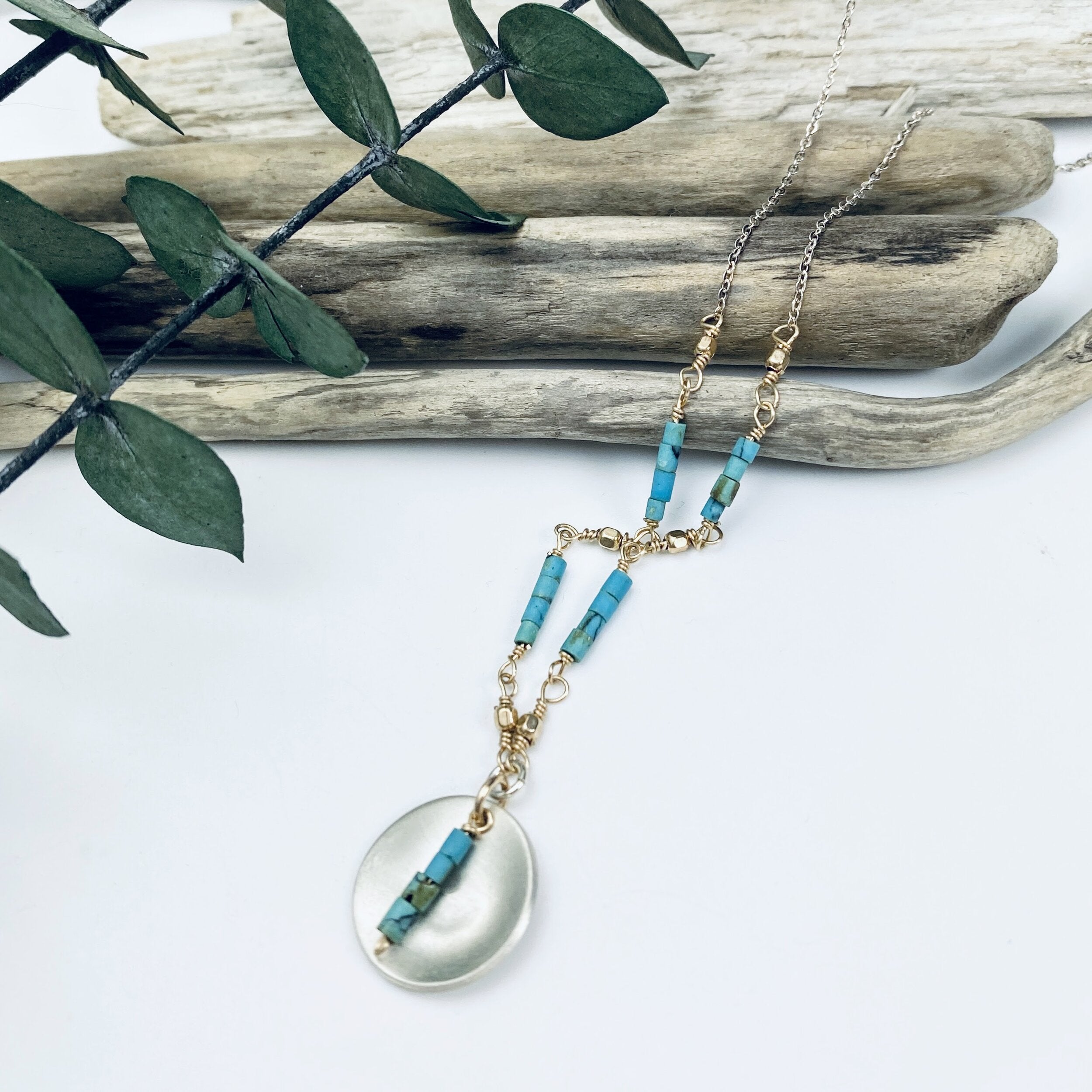 Turquoise Waves Necklace