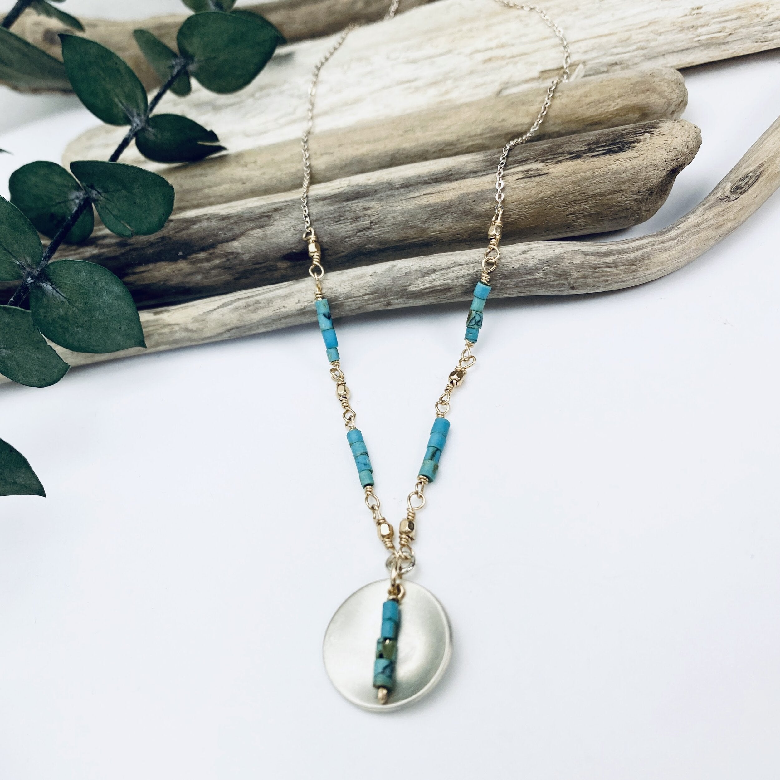Turquoise Waves Necklace
