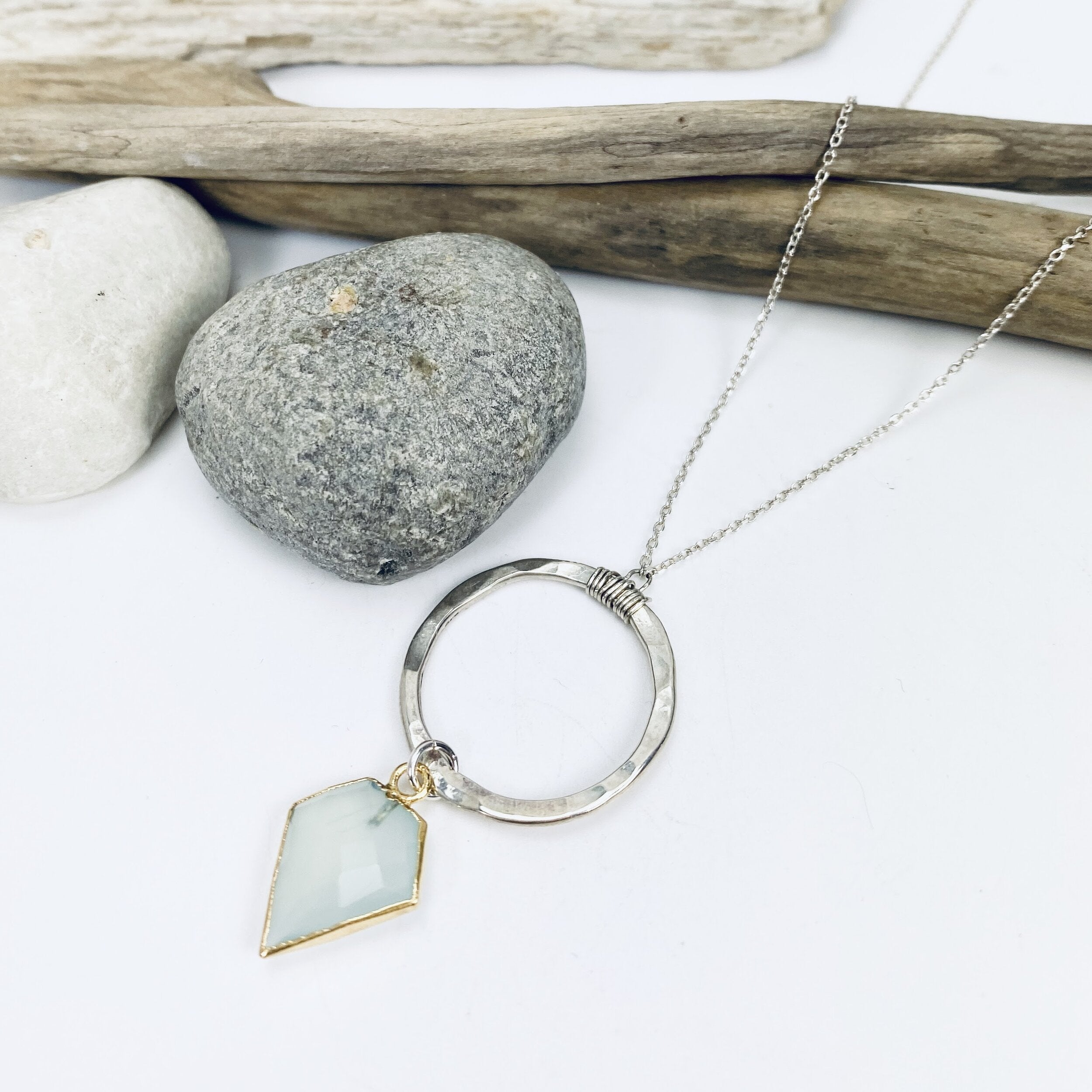 Geometric Edge Necklace