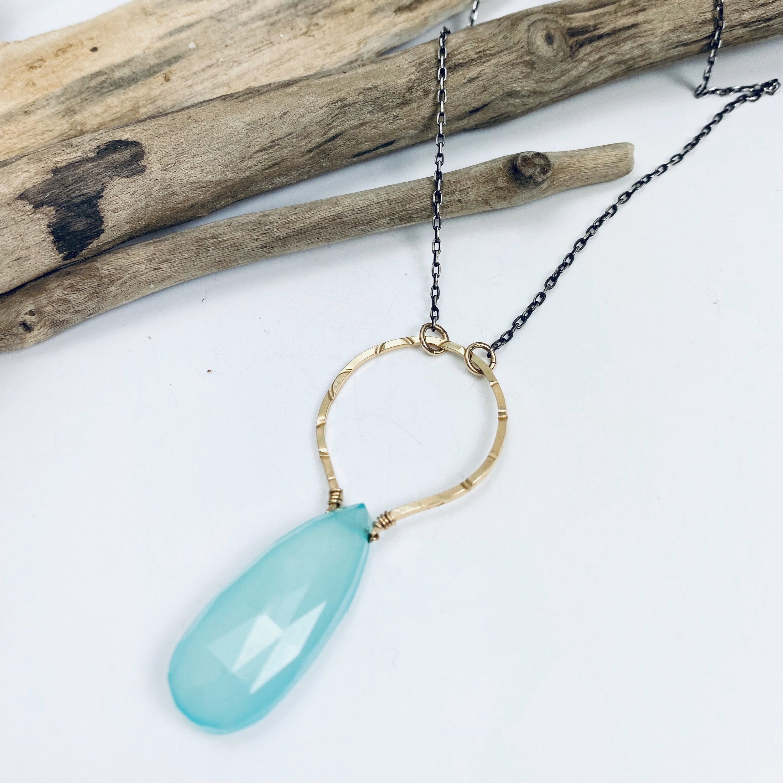 Chalcedony Oceans Necklace