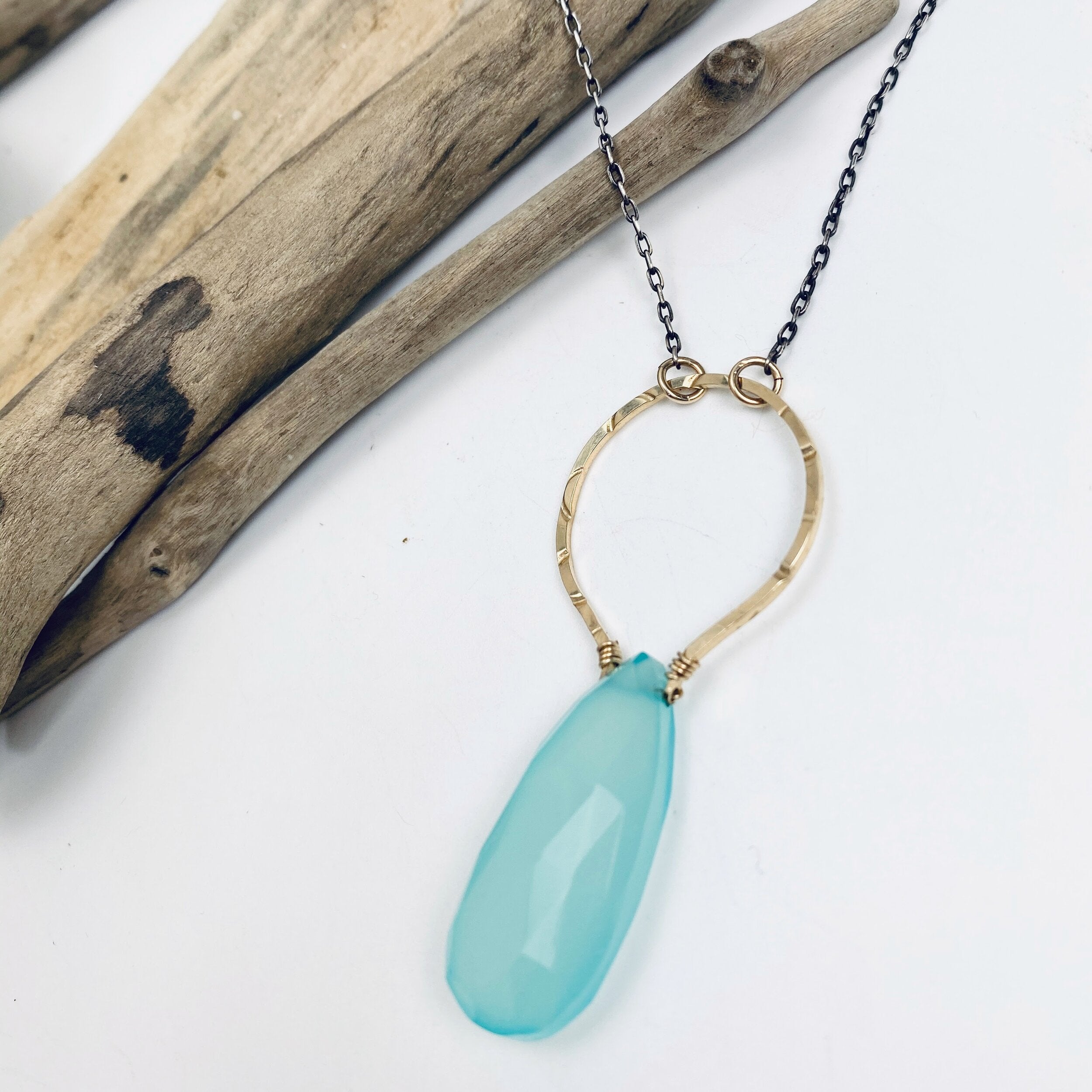 Chalcedony Oceans Necklace