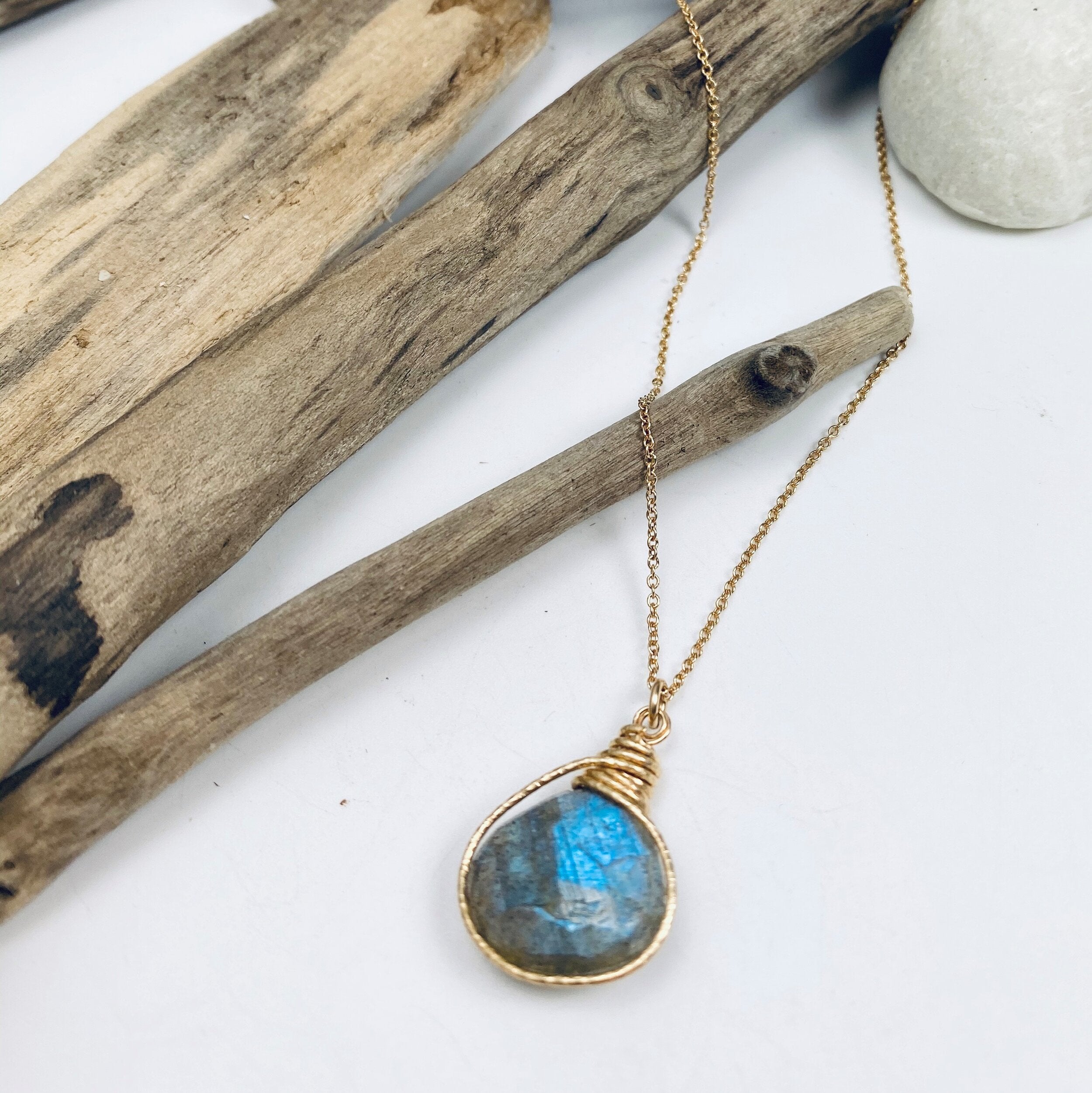 Gemstone Wrap Necklace
