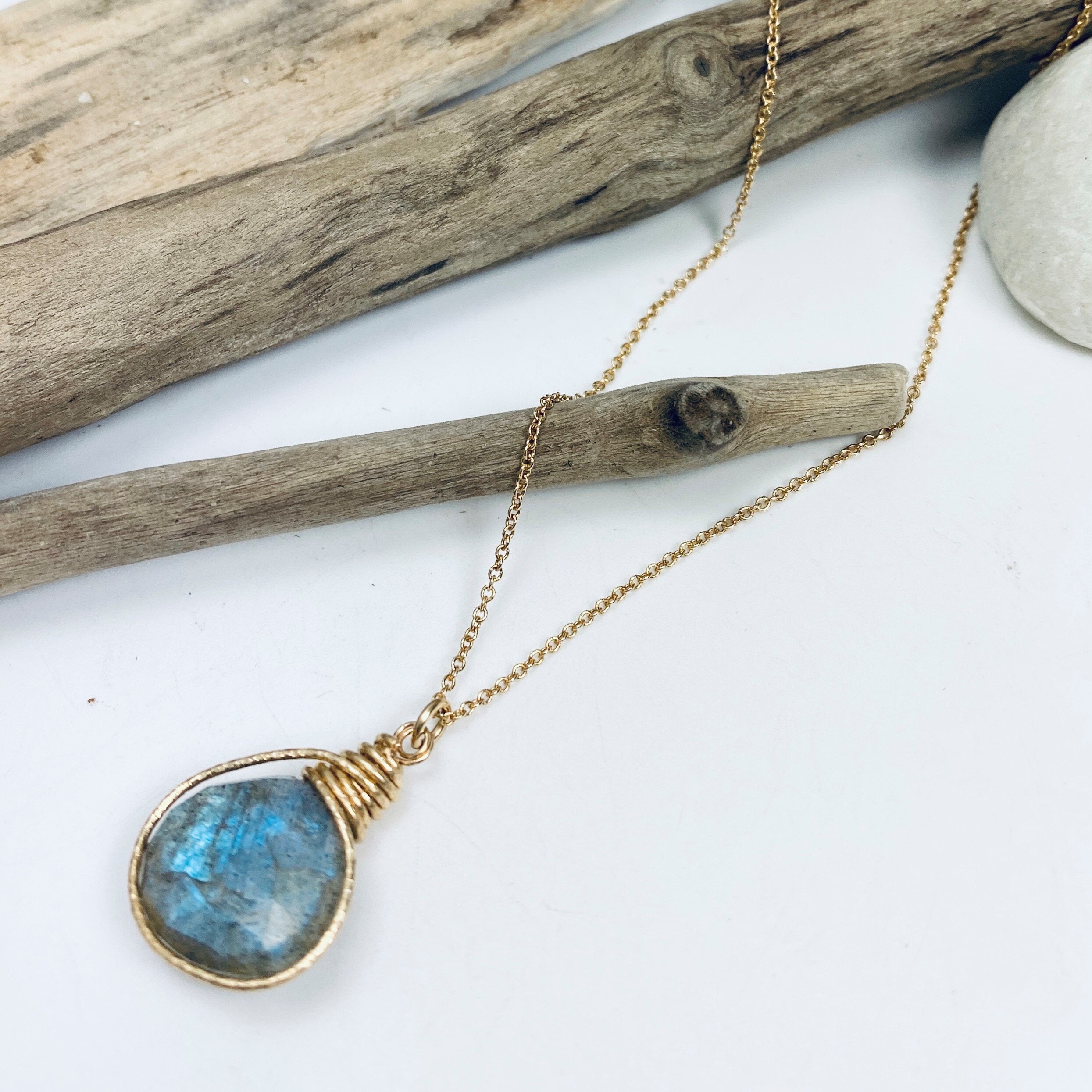 Gemstone Wrap Necklace