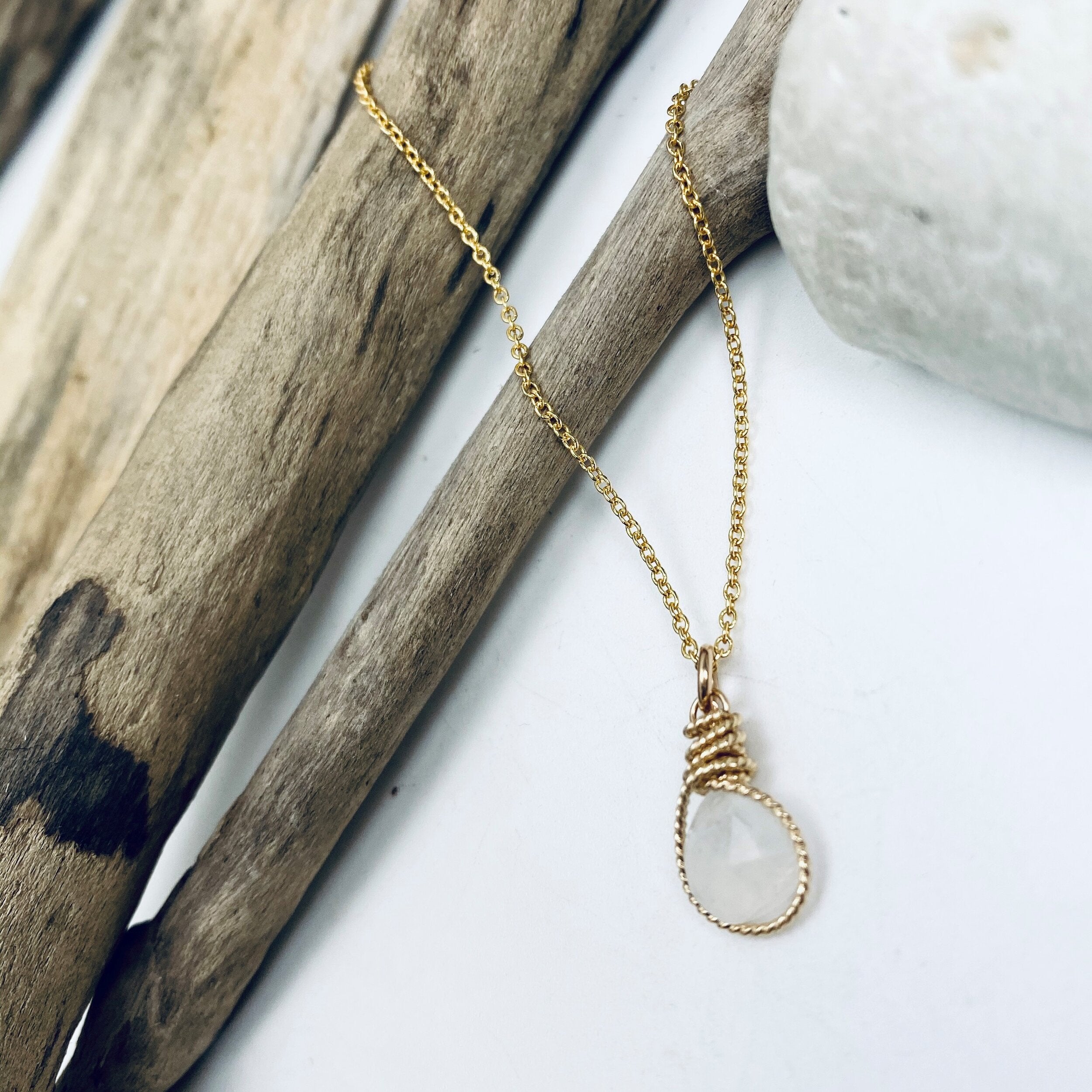 Gemstone Wrap Necklace
