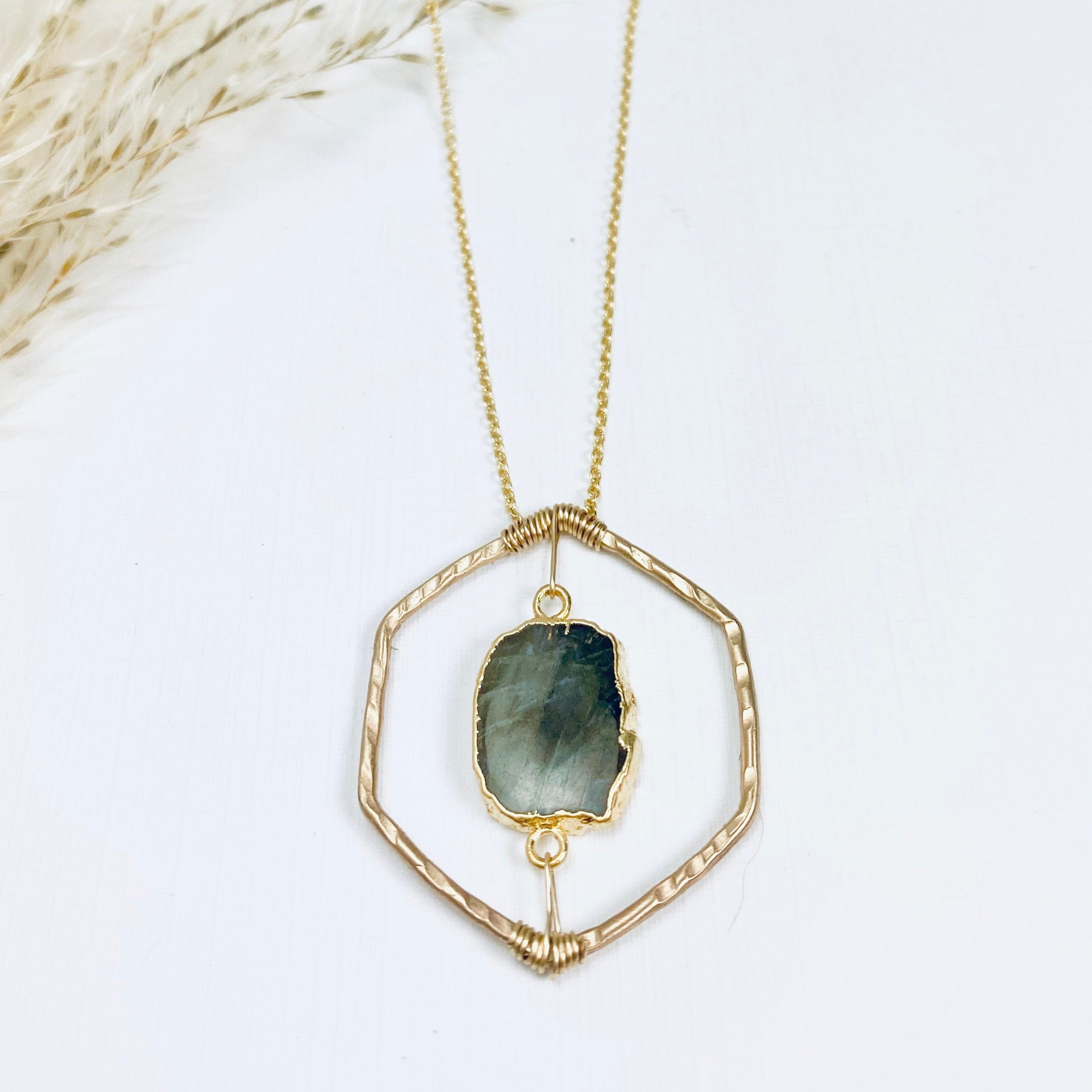 Organic Honeycomb Necklace