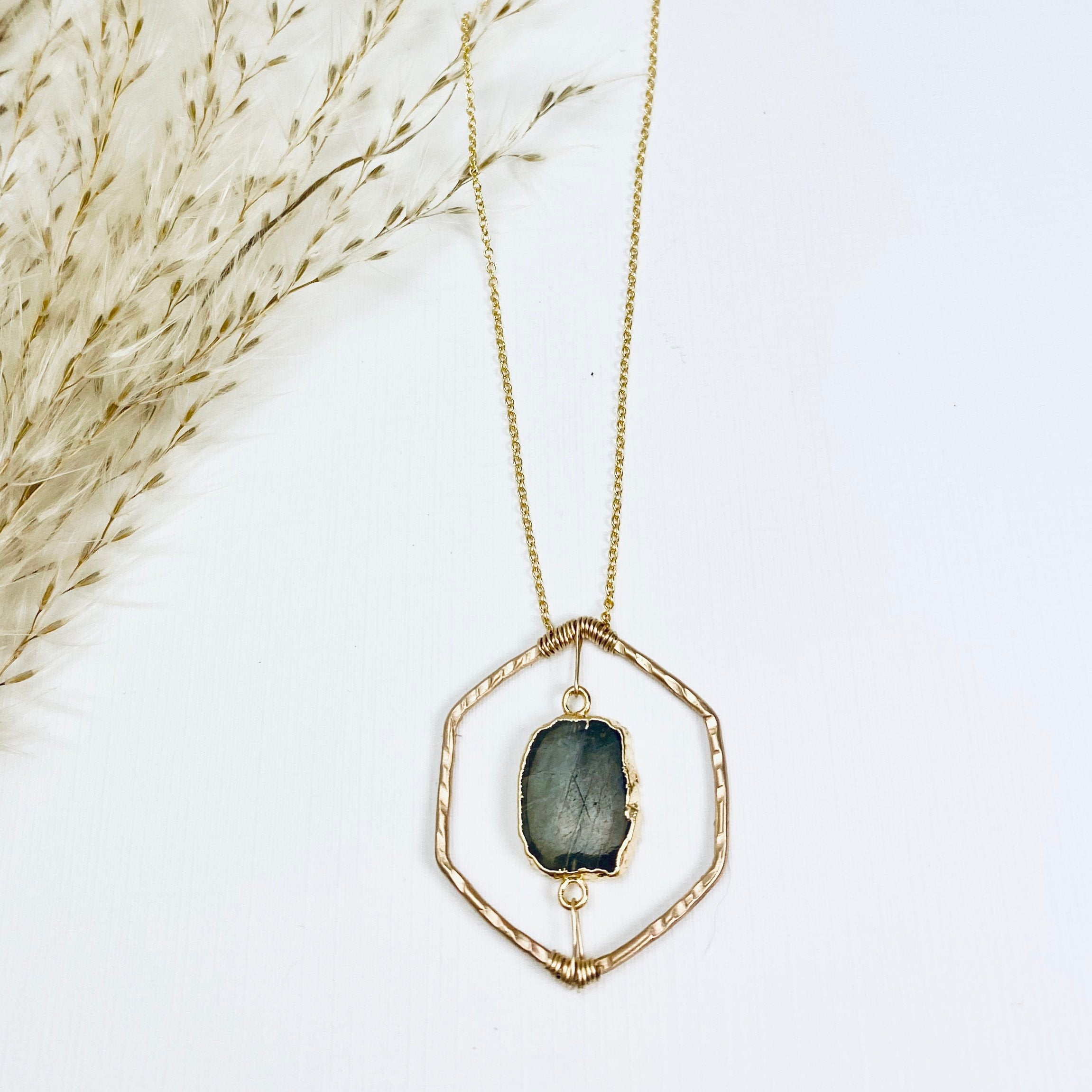 Organic Honeycomb Necklace