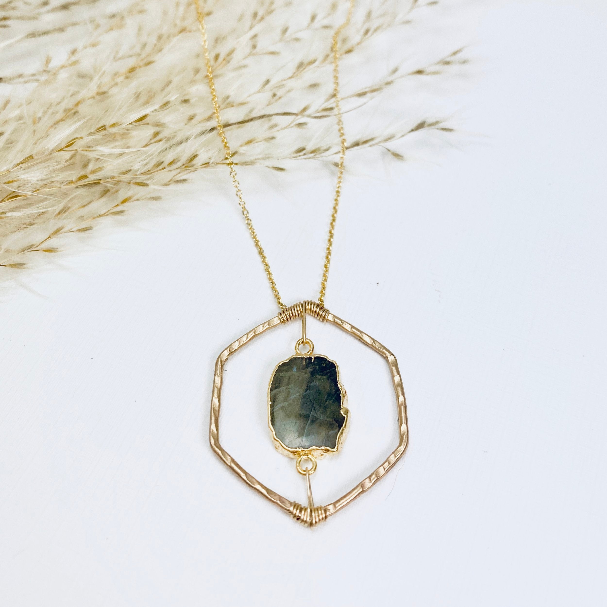 Organic Honeycomb Necklace