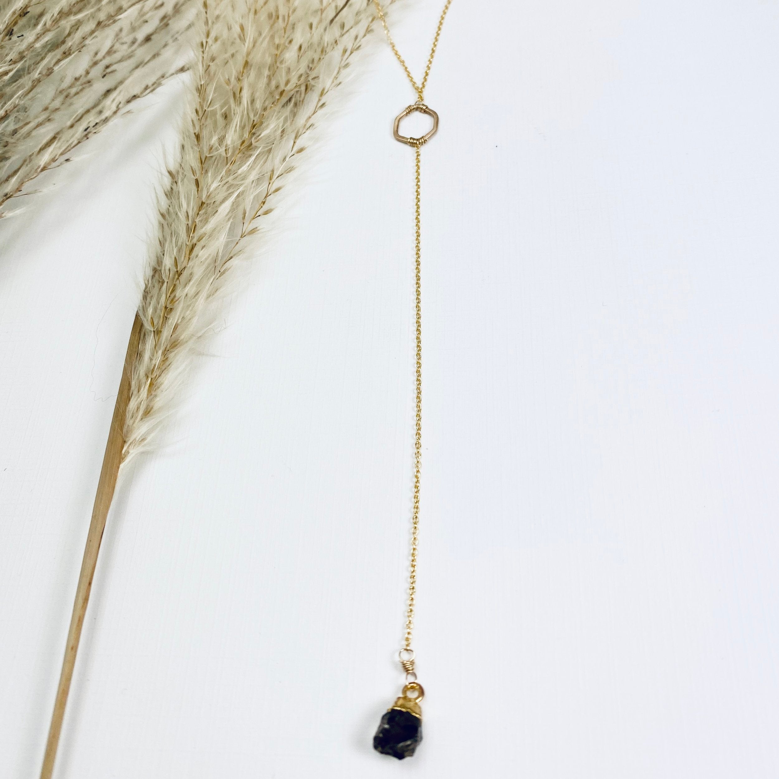 Honeycomb Drip Necklace