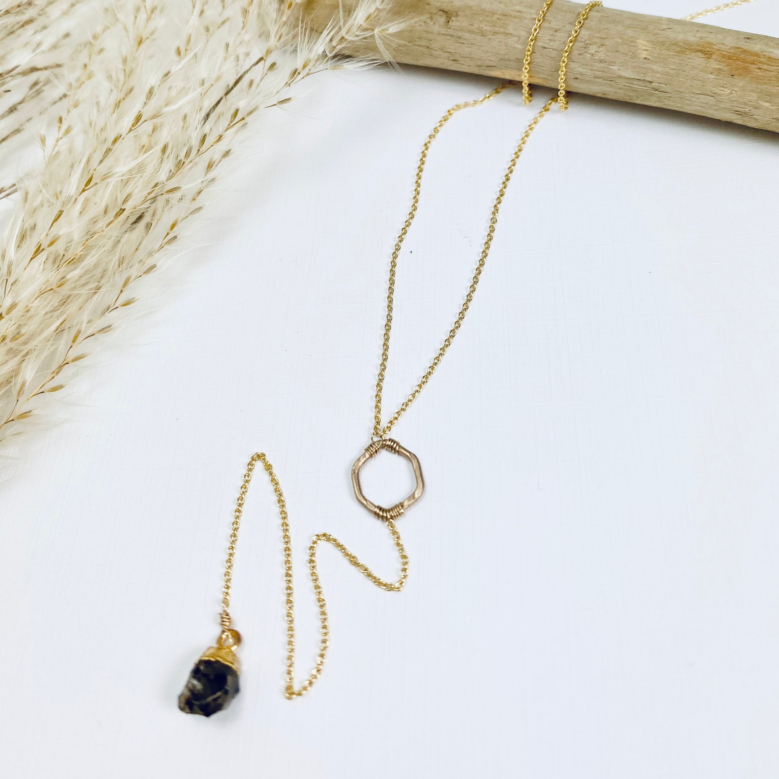 Honeycomb Drip Necklace