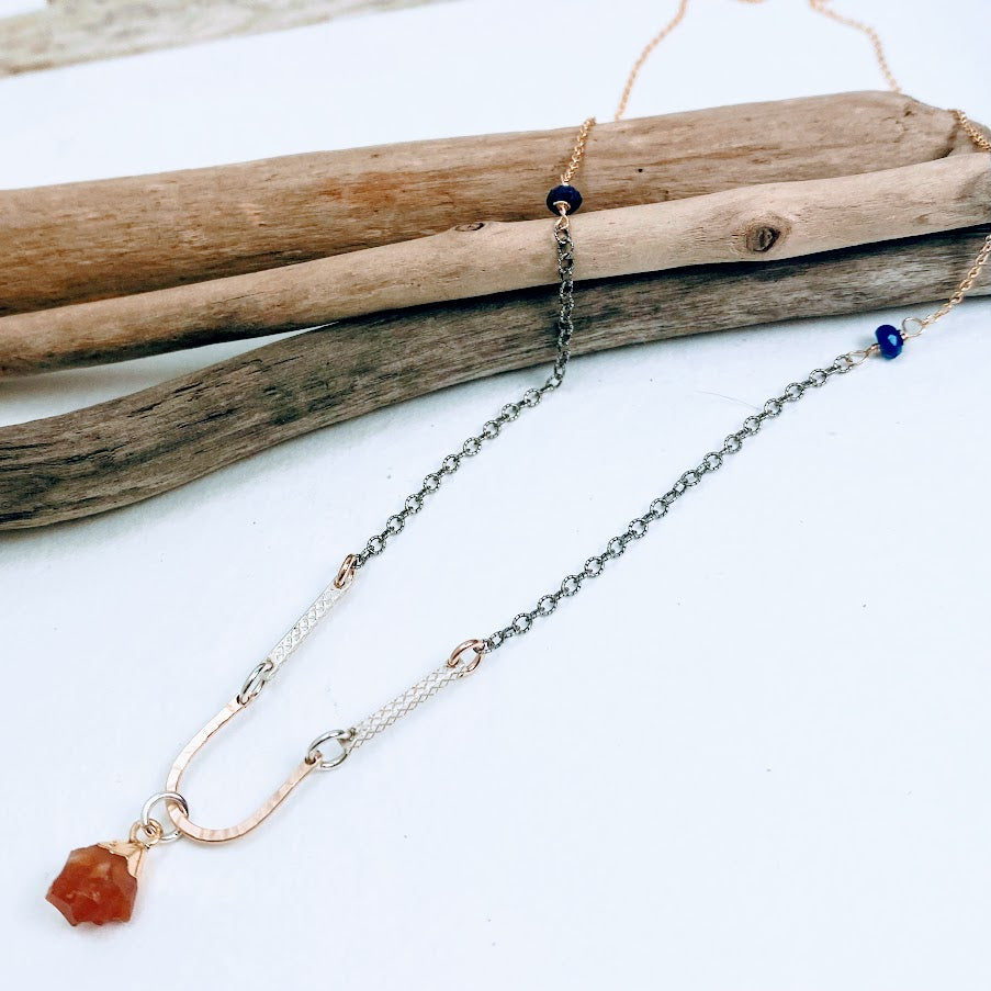 Detailed Orange Necklace