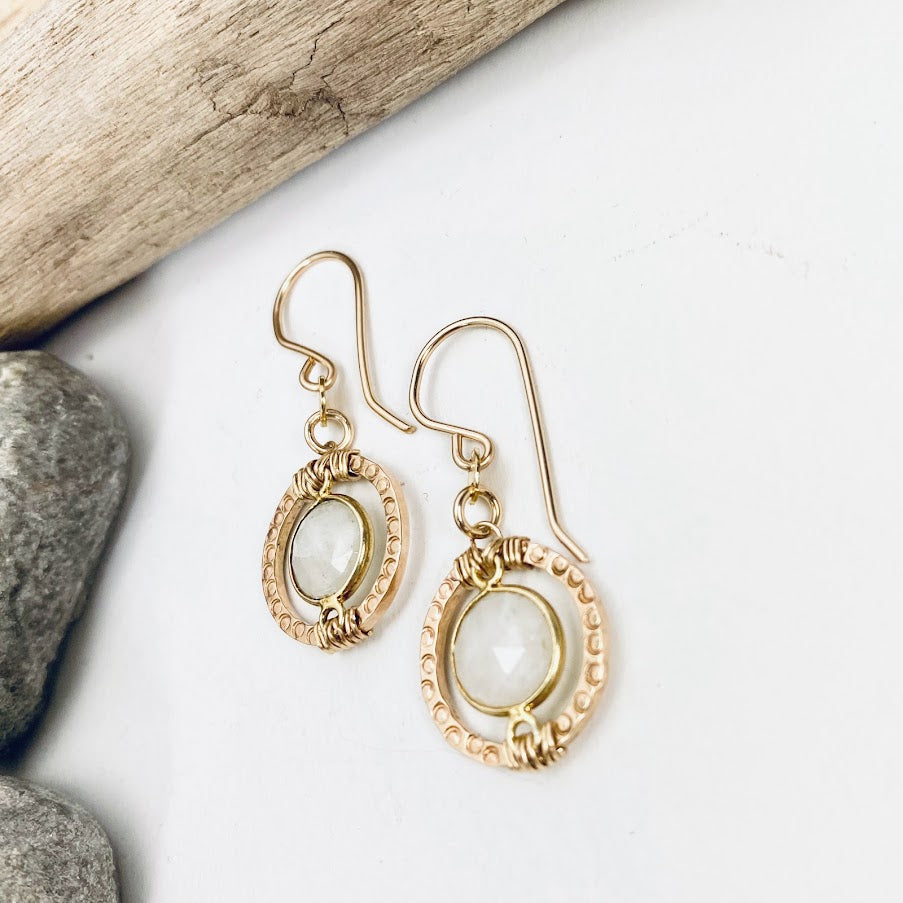 Royal Moonstone Earrings