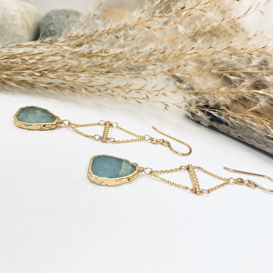 Aquamarine Majesty Earrings