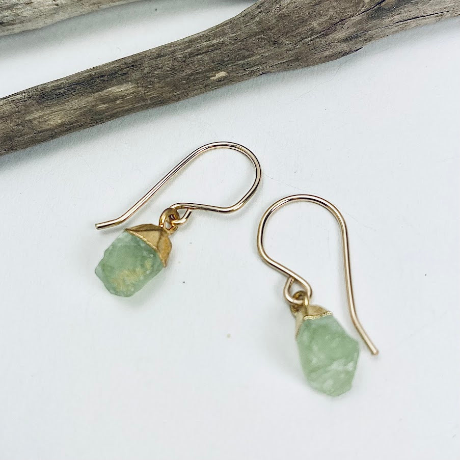Simply Raw Gemstone Earrings