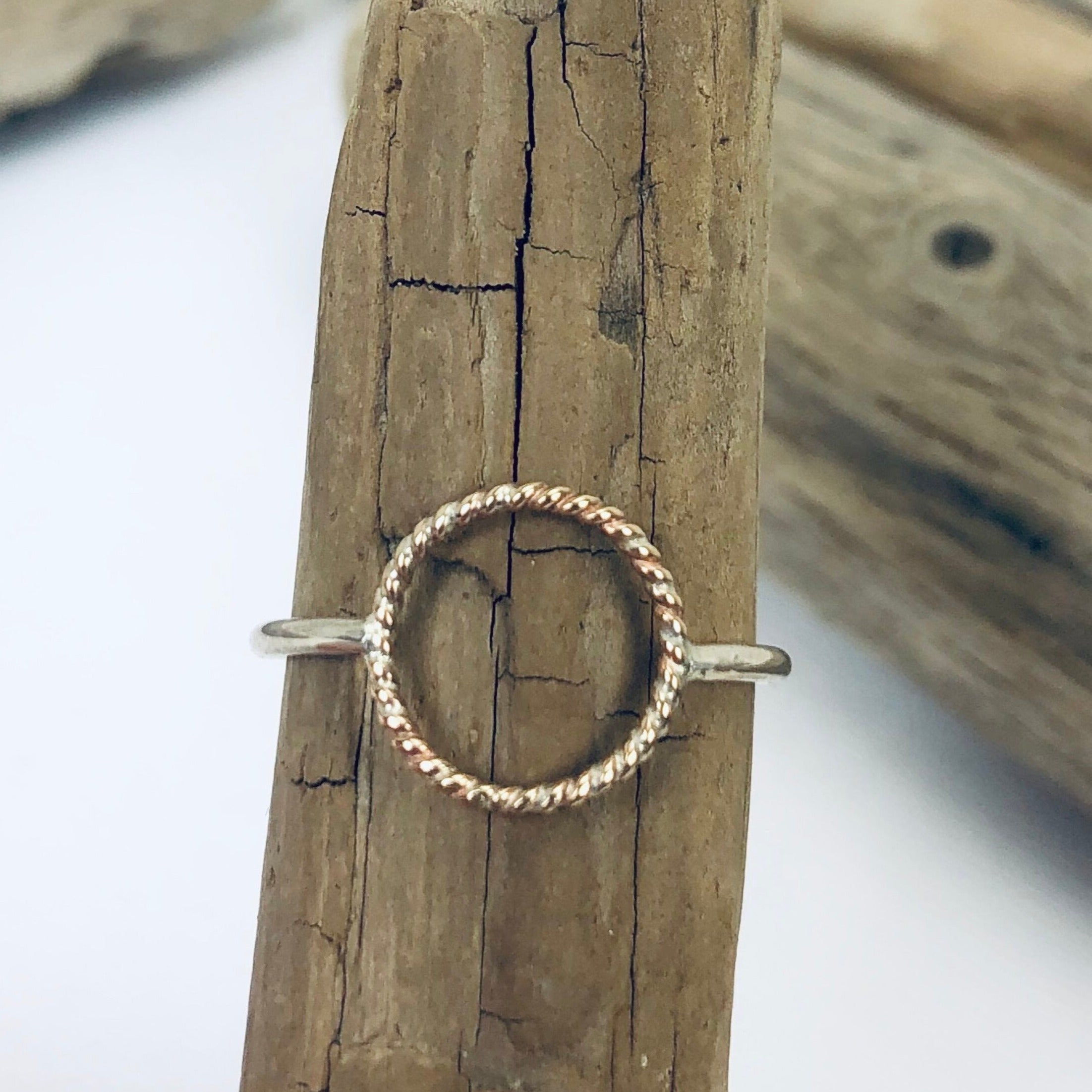 Twisted Circle Ring