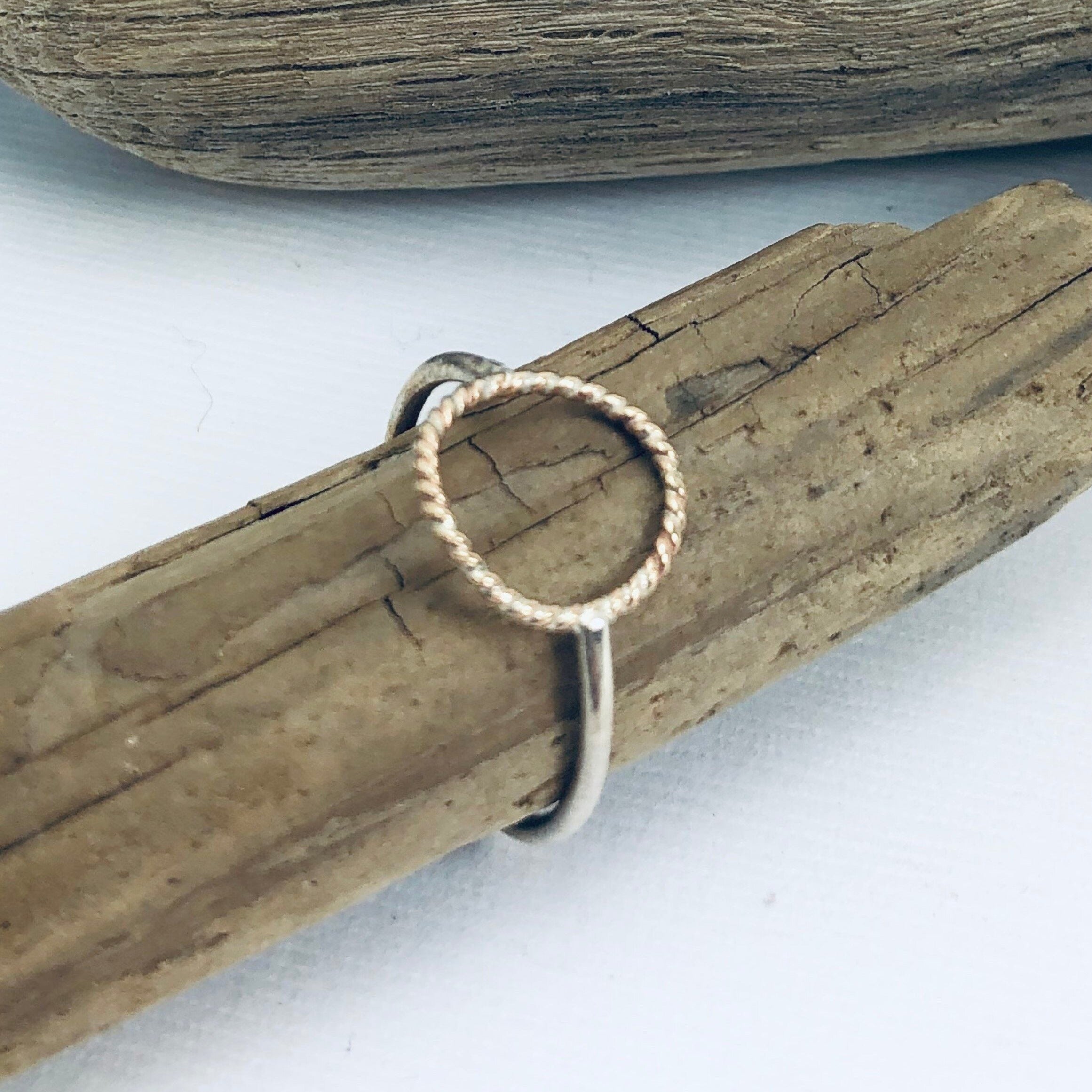 Twisted Circle Ring