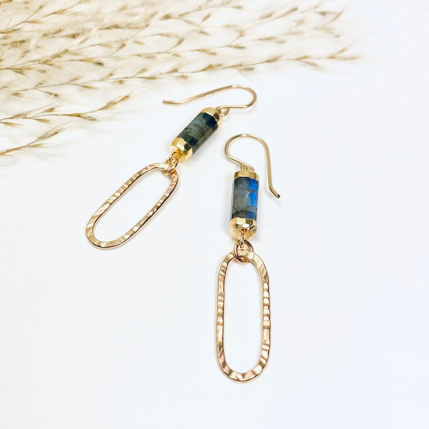 Moonbeam Barrel Earrings