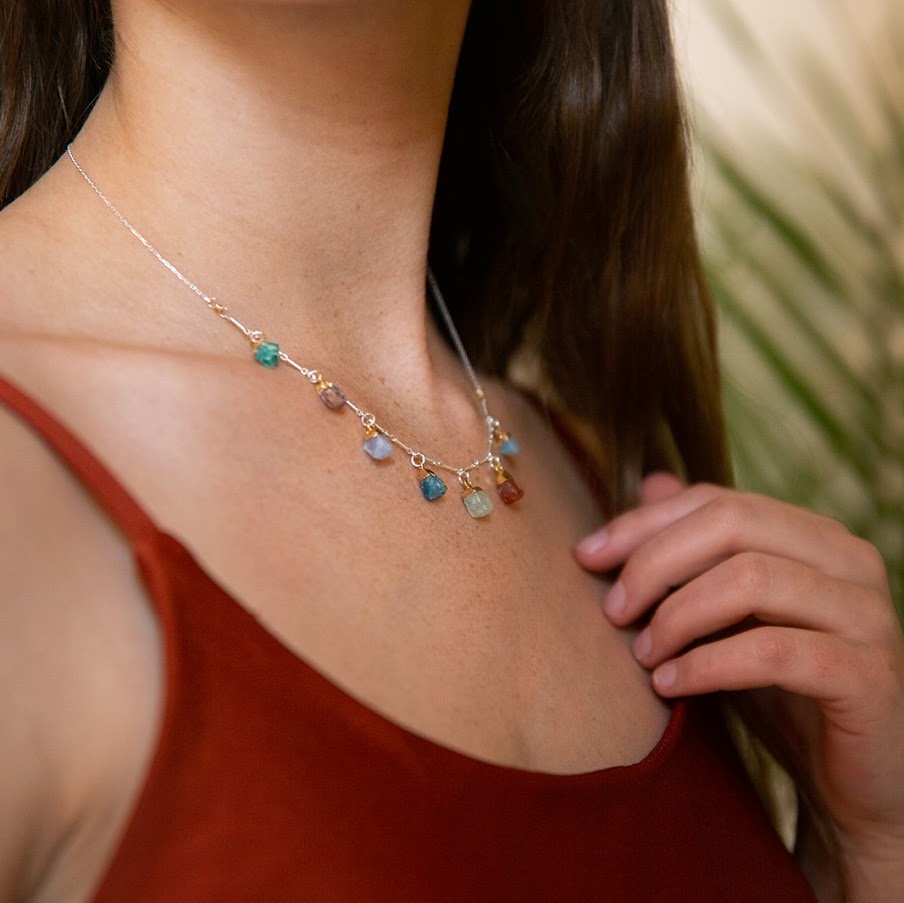 Rainbow Charm Necklace