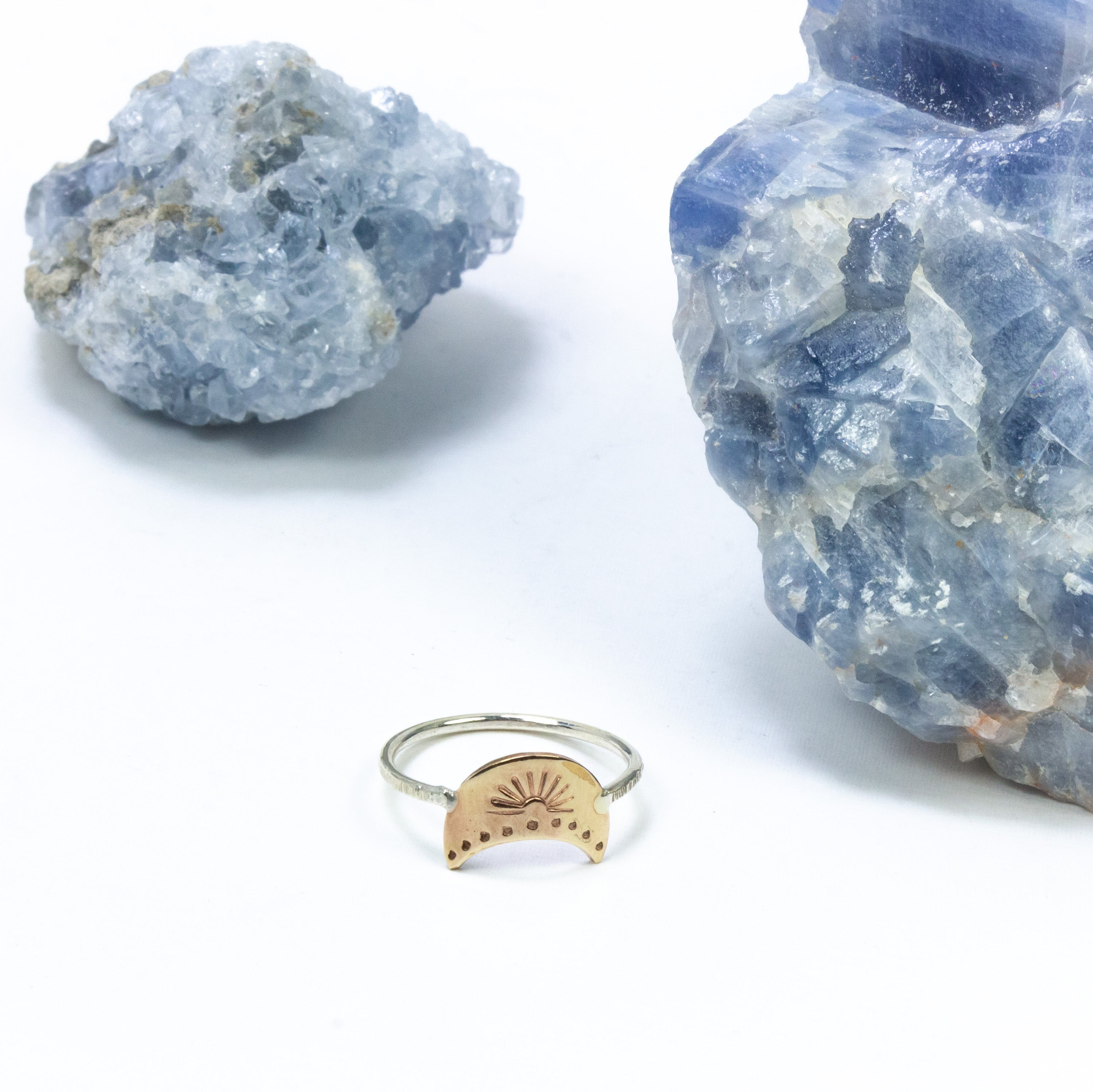 handmade sterling silver gold filled cocktail ring laura j designs
