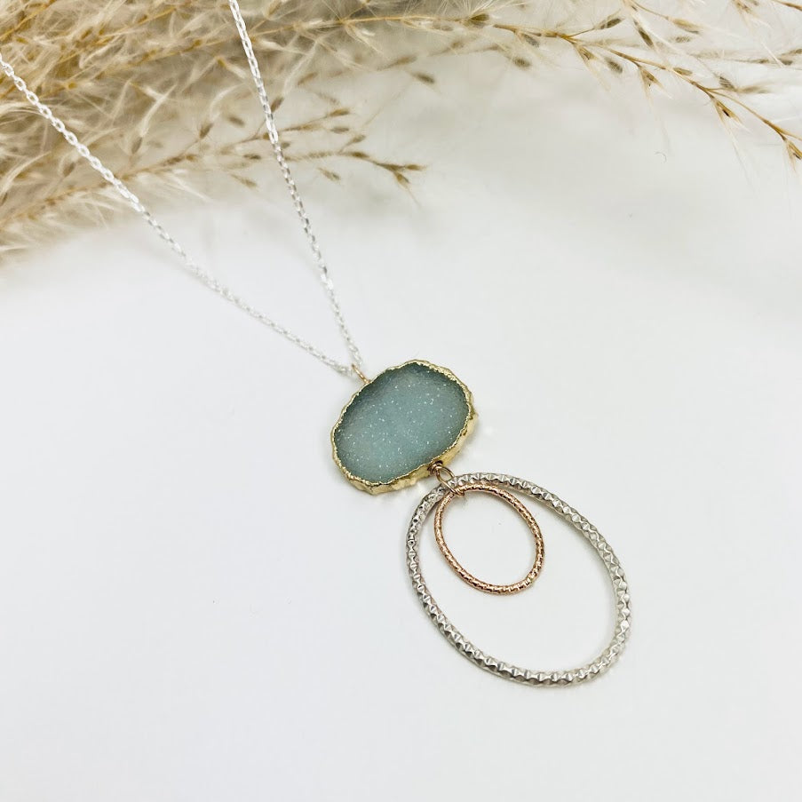 Druzy Glitter Necklace