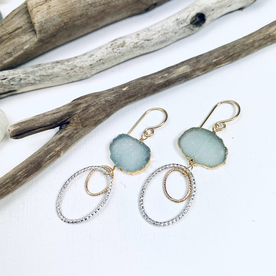 Druzy Shimmer Earrings