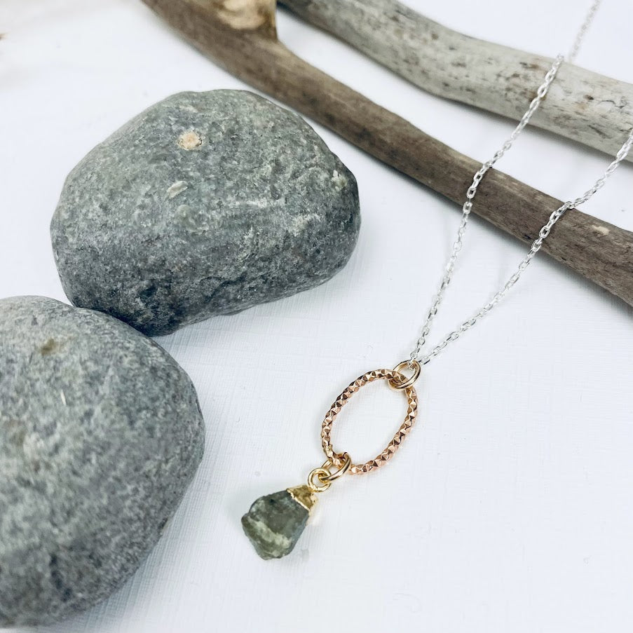 Raw Labradorite Necklace