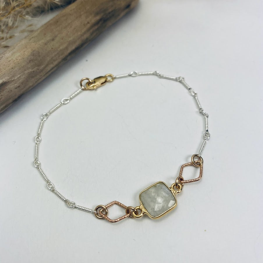 Moonstone Links Bracelet