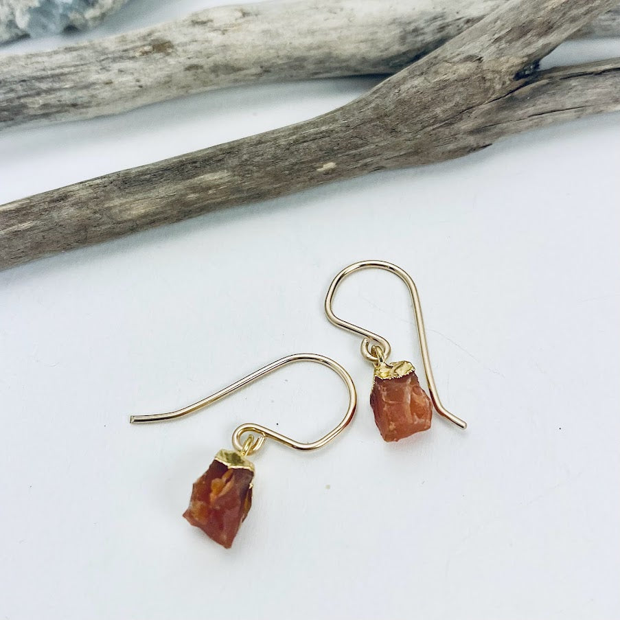 Simply Raw Gemstone Earrings