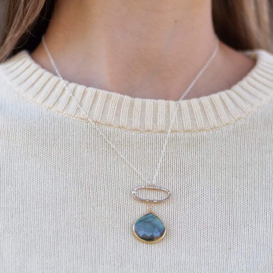 Labradorite Moonbeam Necklace