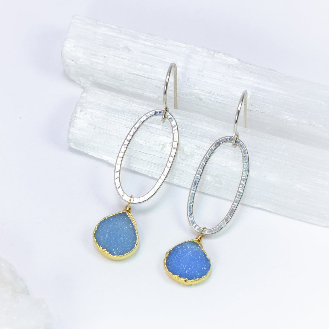 Druzy Raindrop Earrings