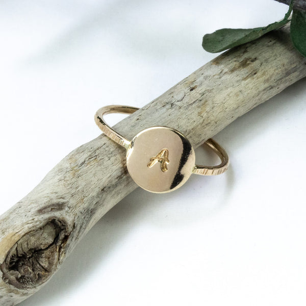 Initial Ring – Laura J. Designs