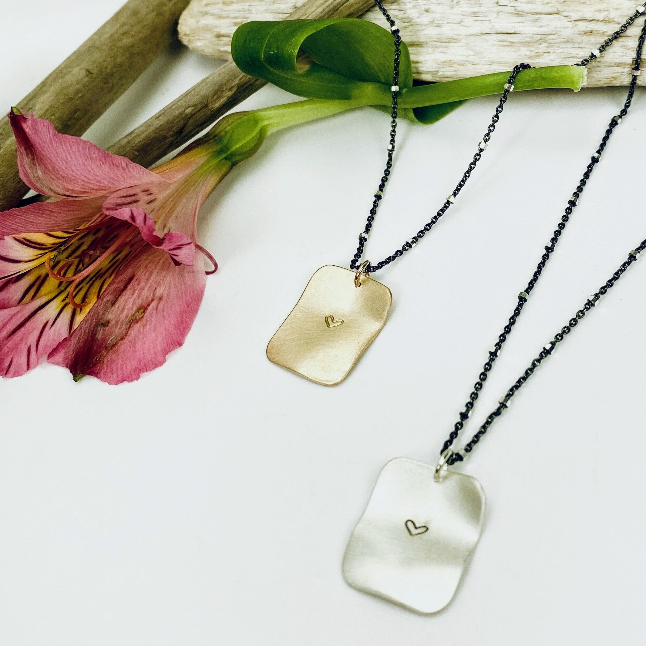 Heart’s Crush Tag Necklace