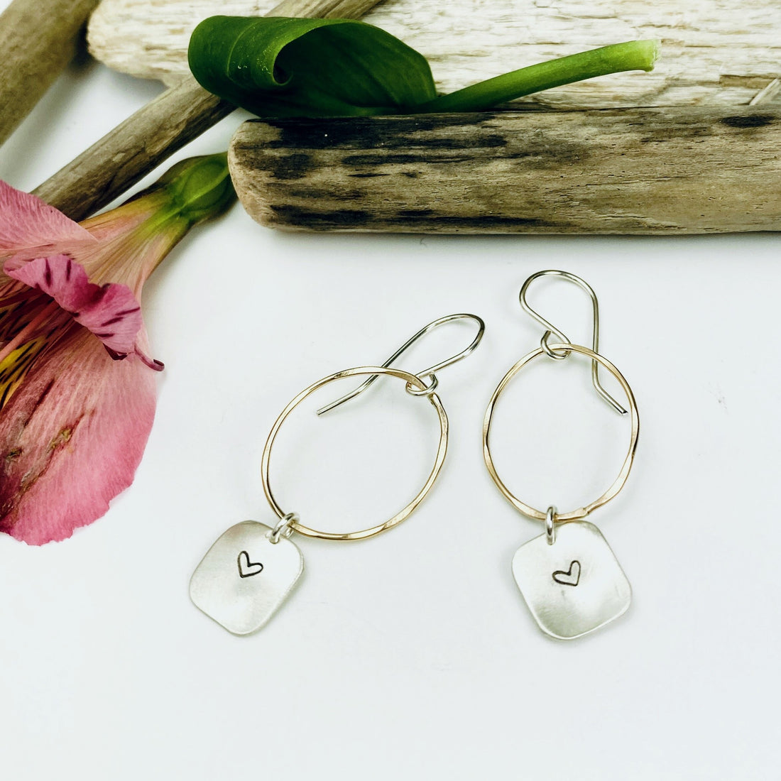 Heart Drop Earrings