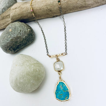 Turquoise Moon Necklace